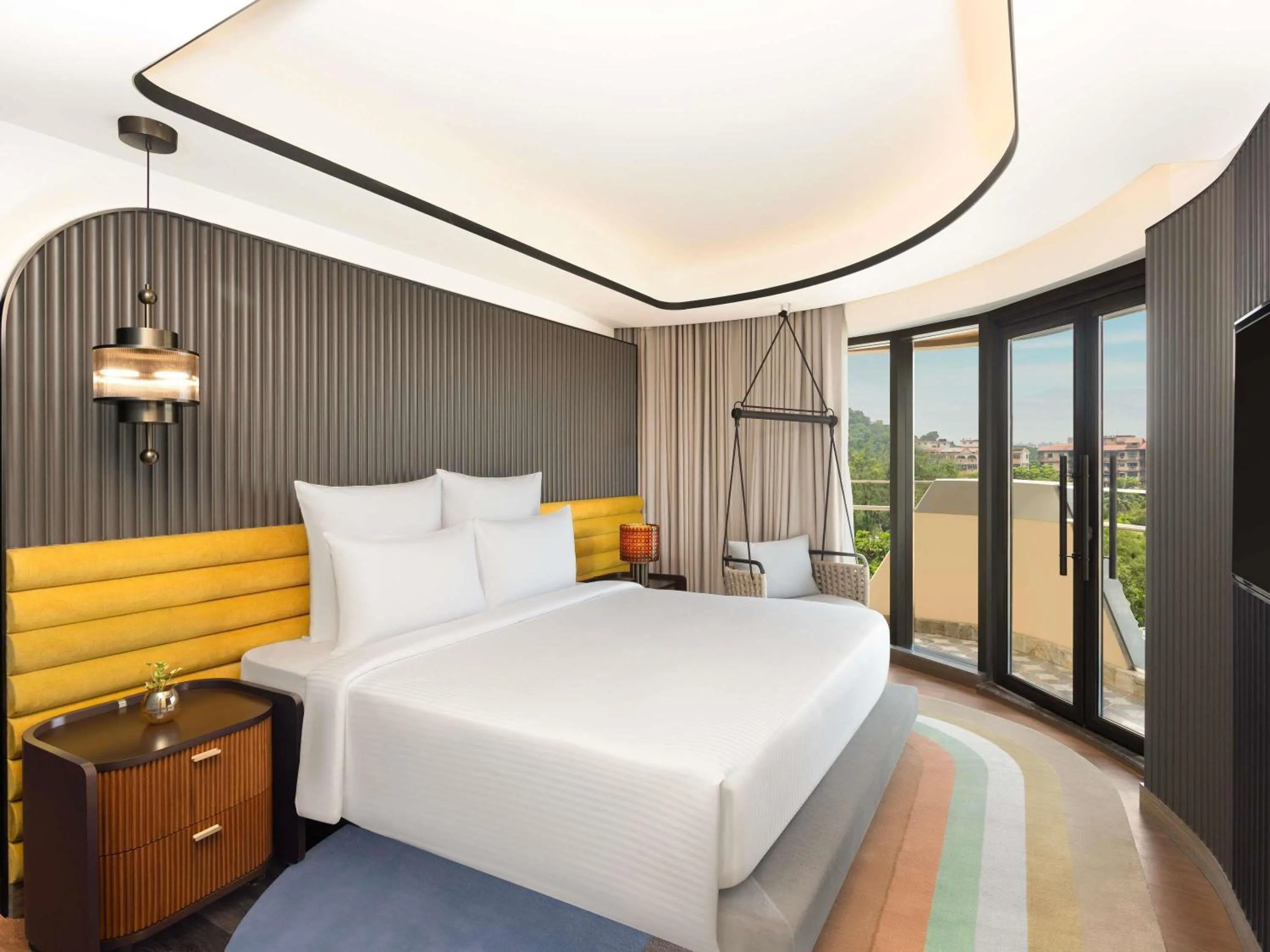 Bedroom, Bed in Novotel Goa Panjim