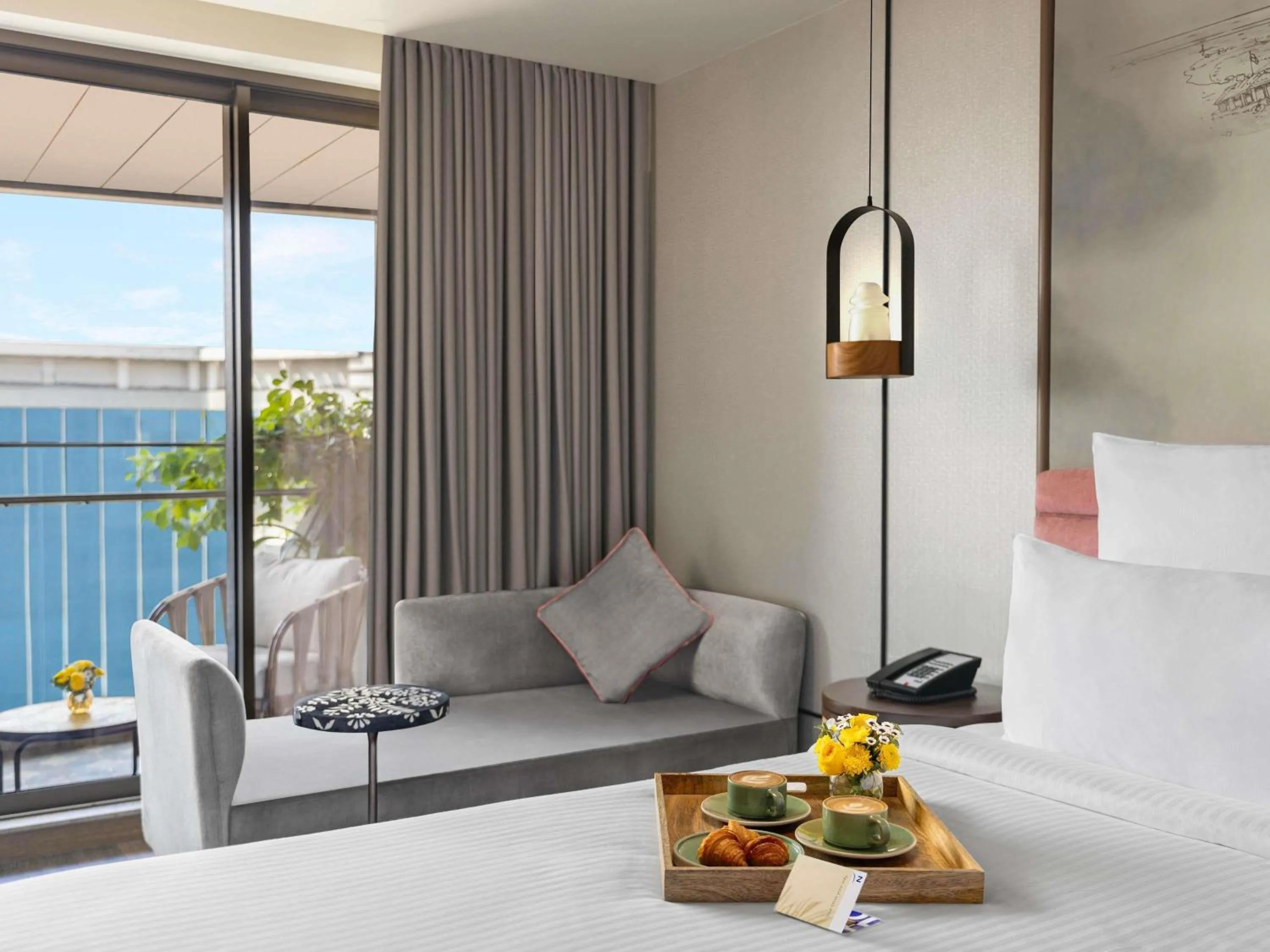 Bedroom, Bed in Novotel Goa Panjim