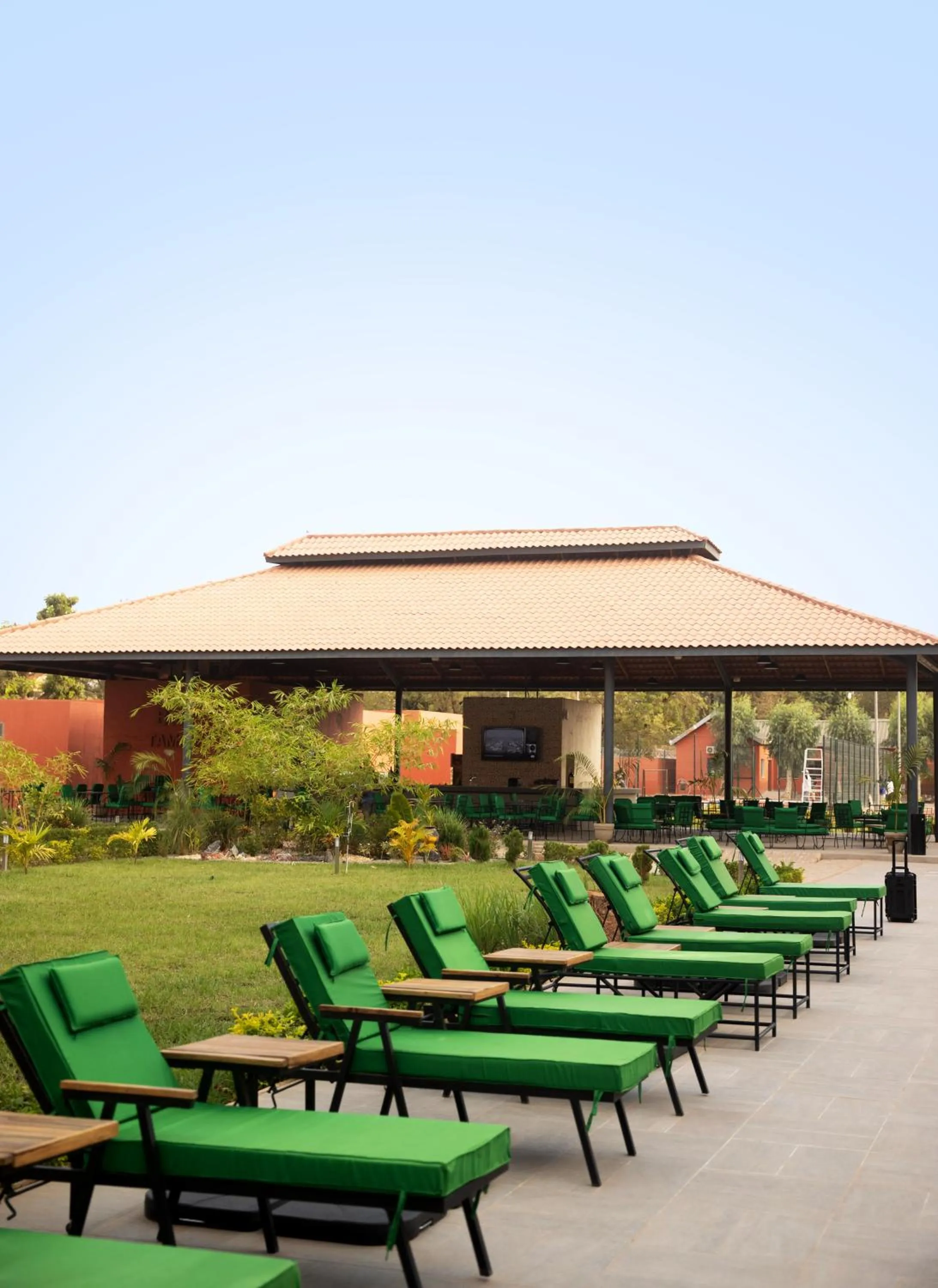 sunbed in Azalaï Hôtel Ouagadougou