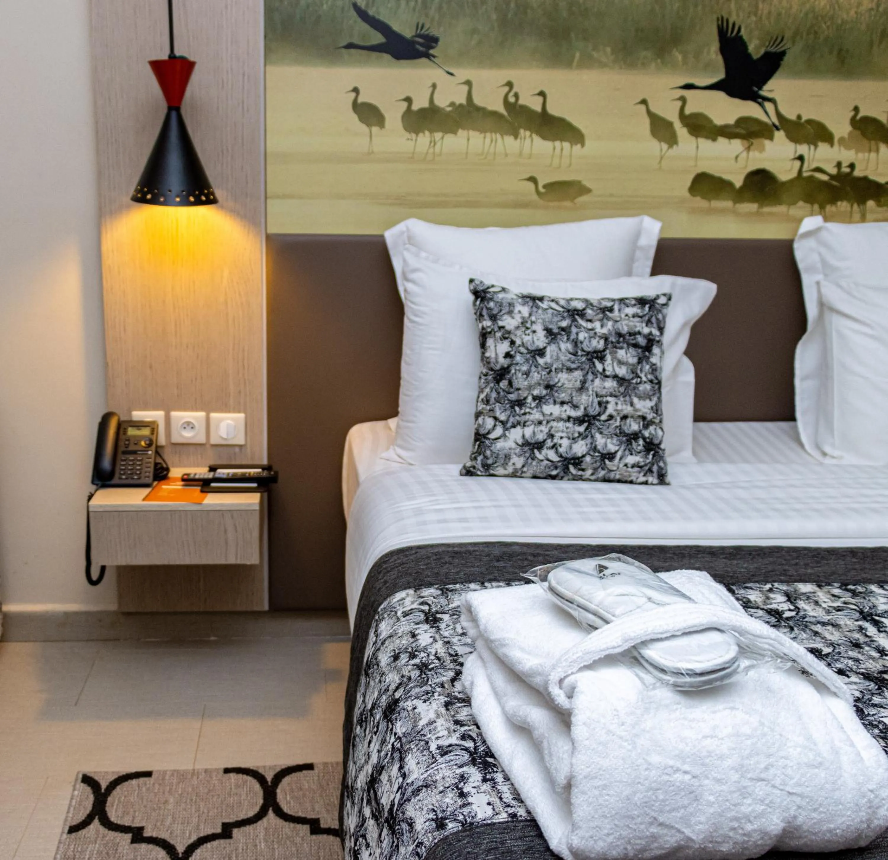 Bed in Azalaï Hôtel Ouagadougou