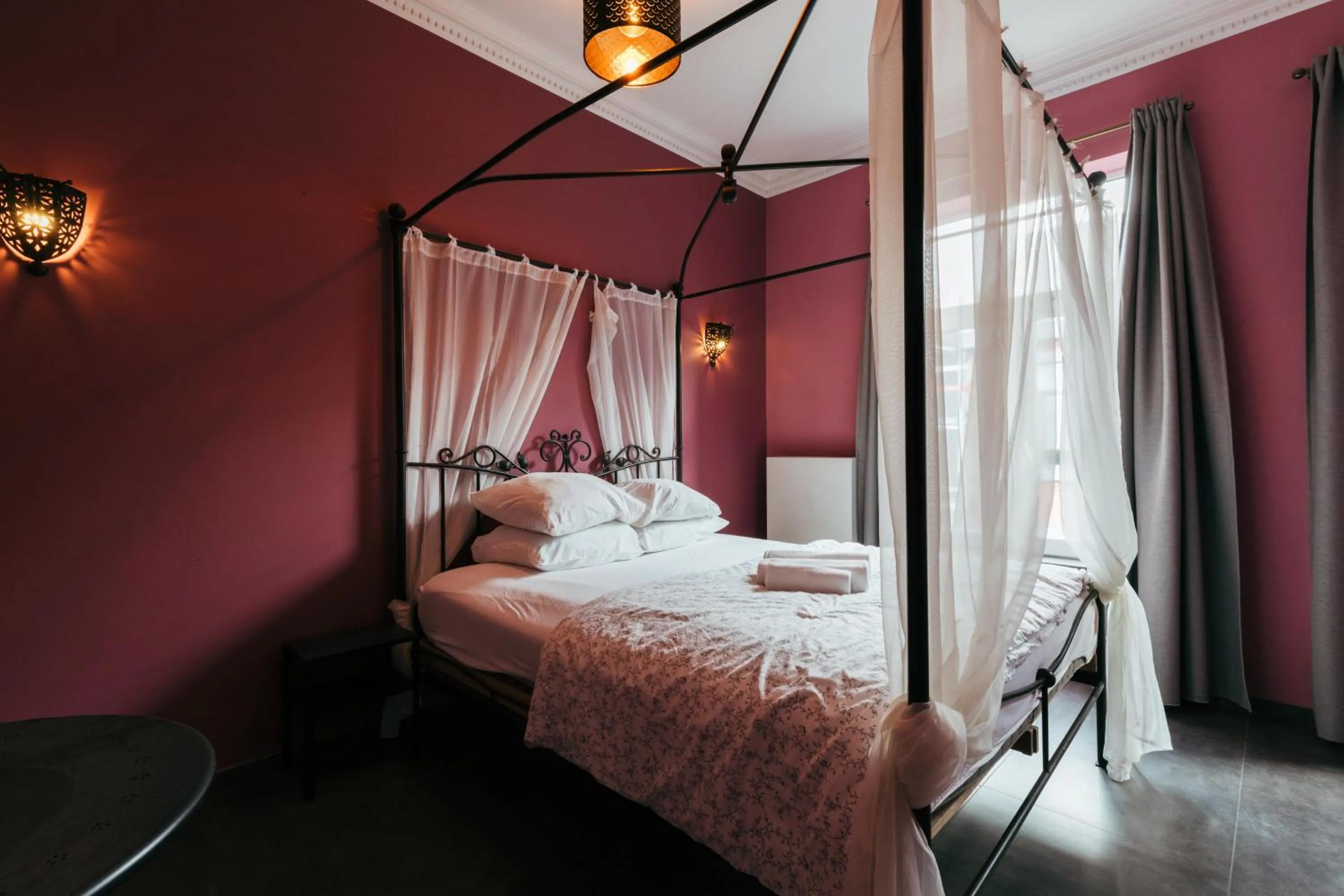 Bed in Hotel Riad Nour