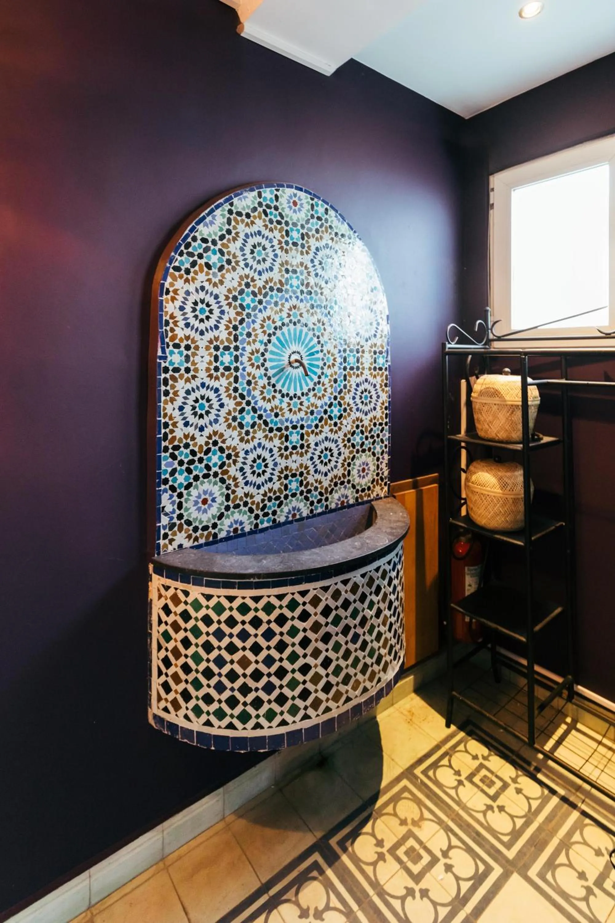 Decorative detail in Hotel Riad Nour