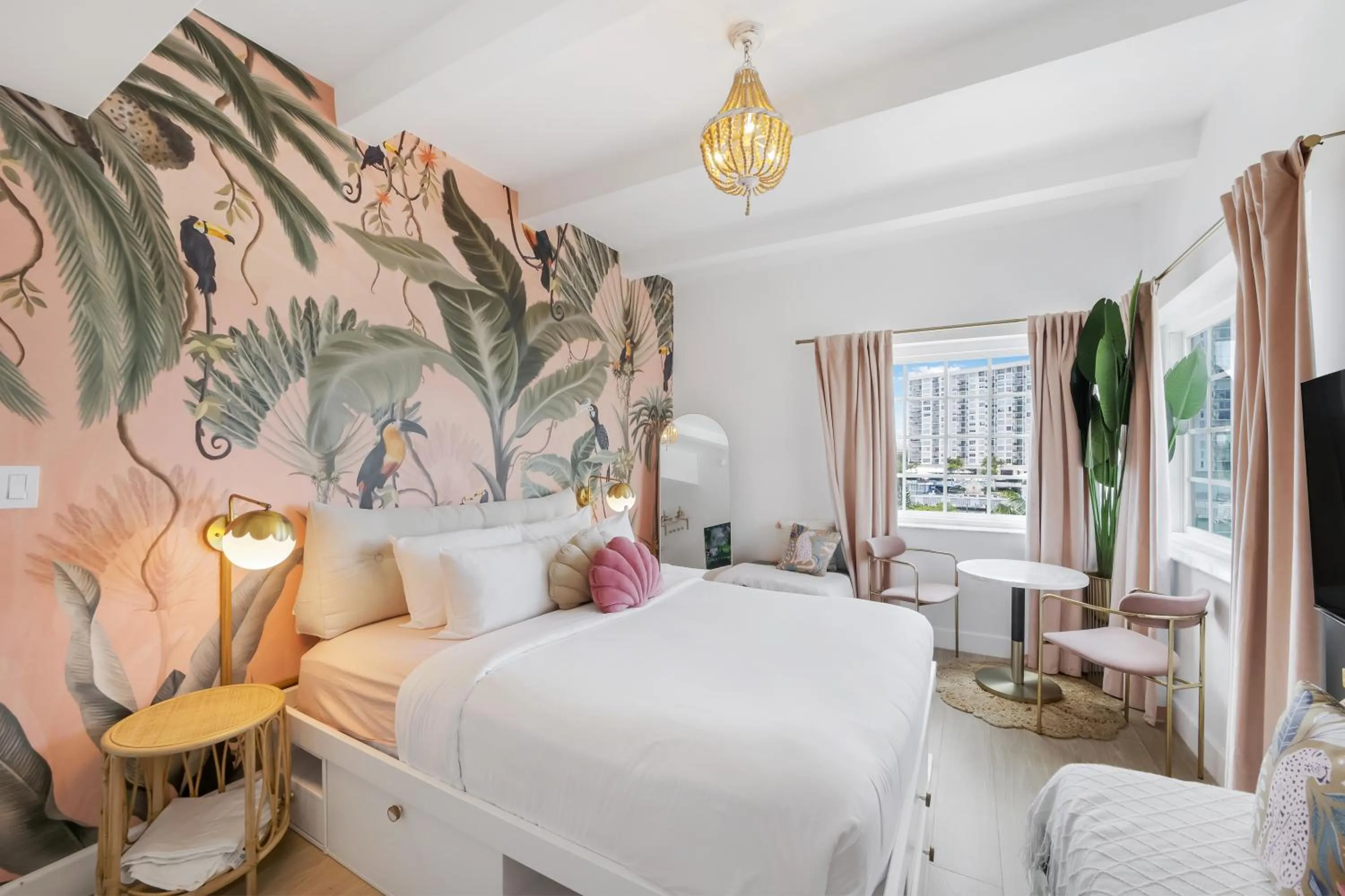 Bed in Ocean Spray Hotel