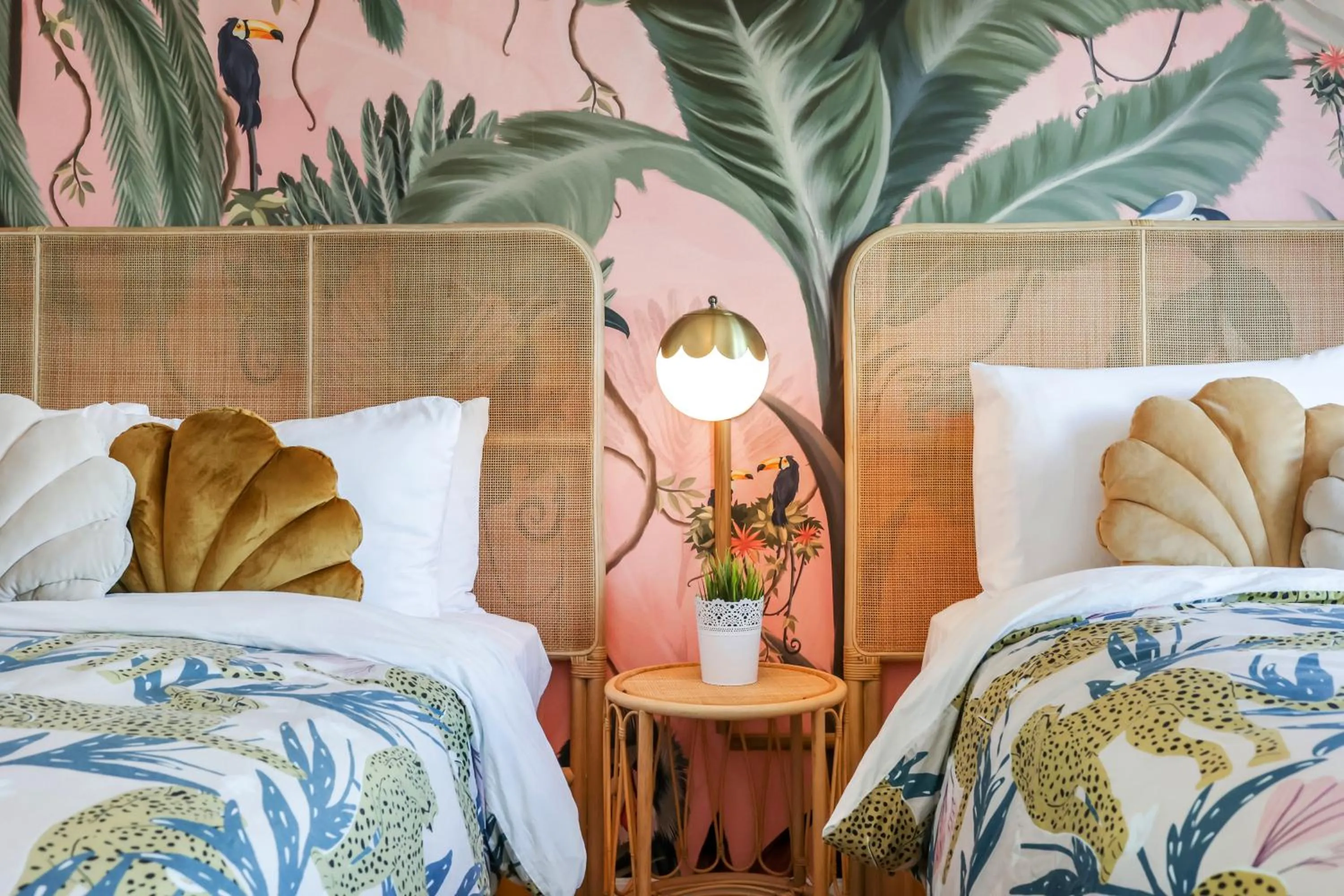 Bed in Ocean Spray Hotel