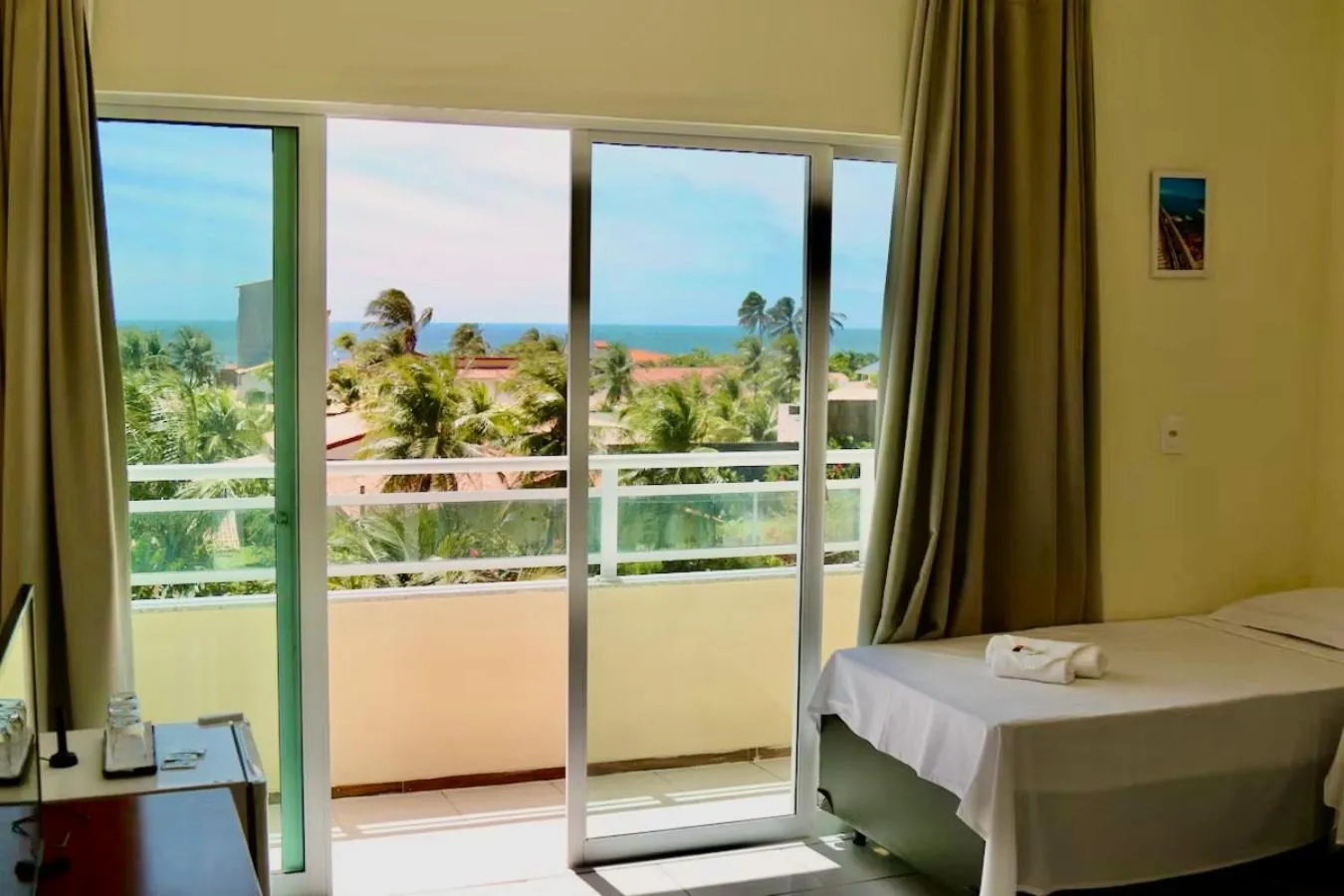 Balcony/Terrace, Bed in Hotel Villa Roma Beach Cumbuco