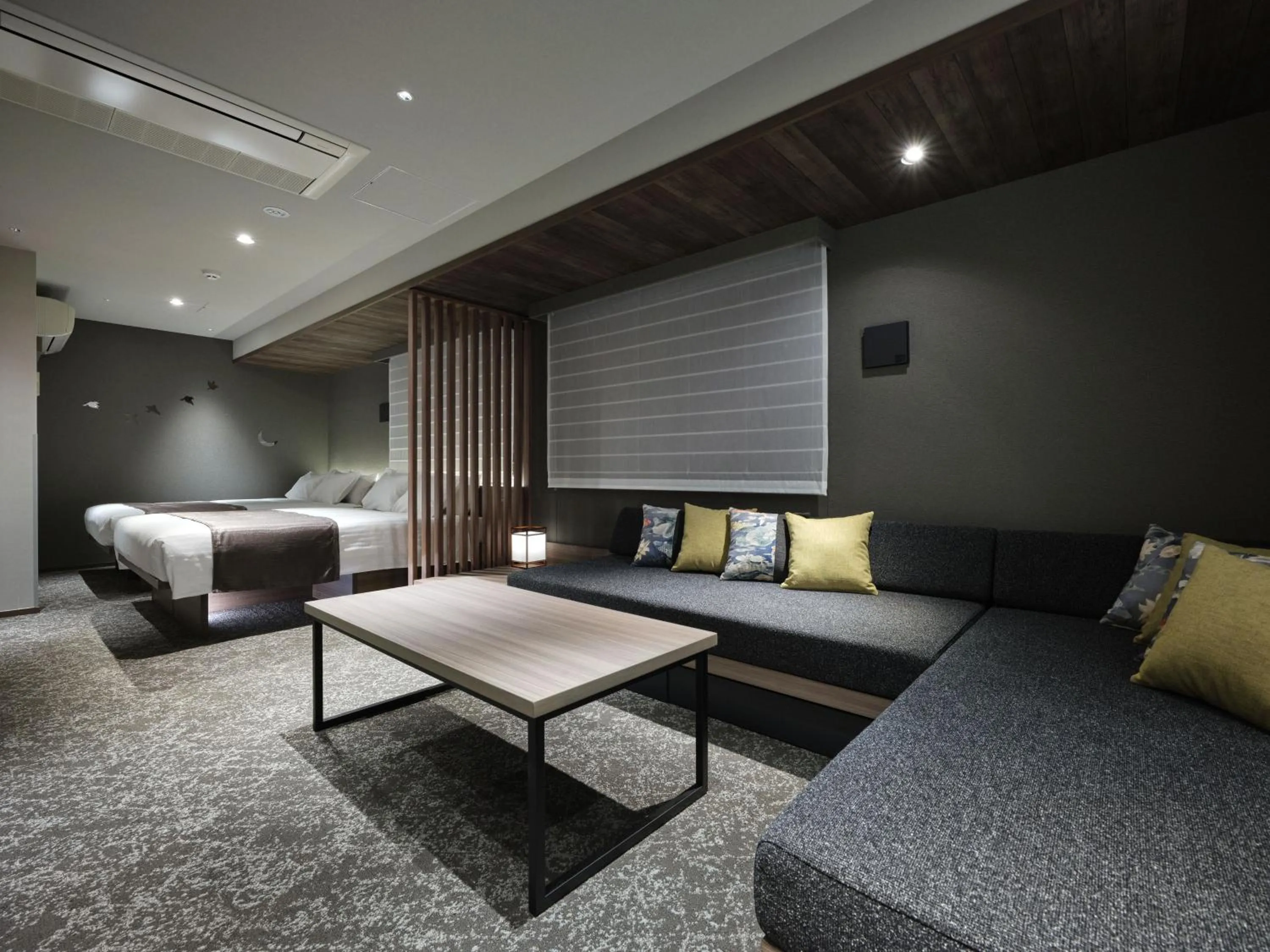 Bed in MONday Apart Premium Kyoto Sta Kamogawa