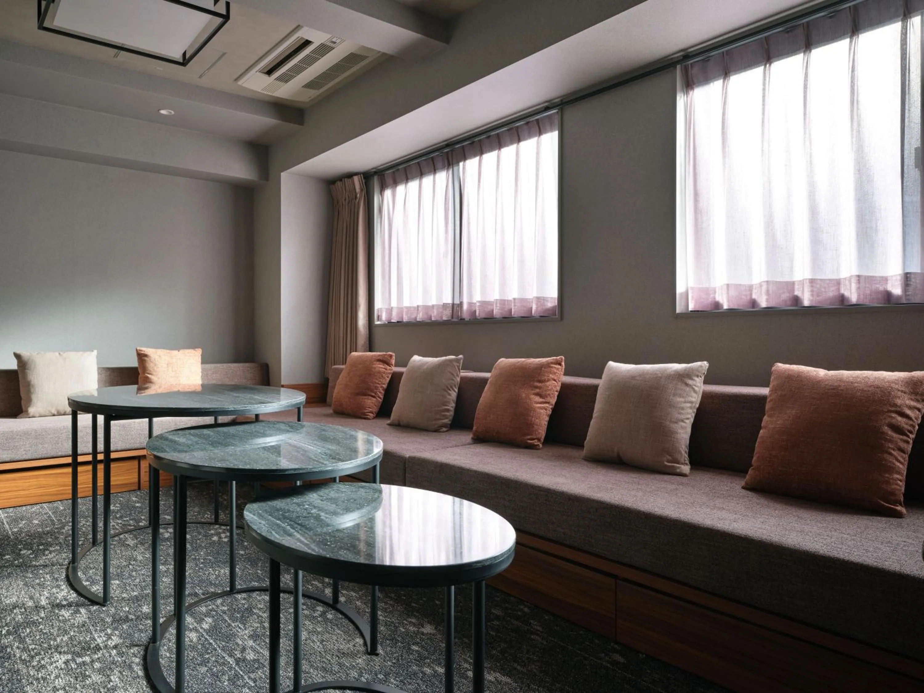 Living room in MONday Apart Premium OSAKA NAMBA WEST