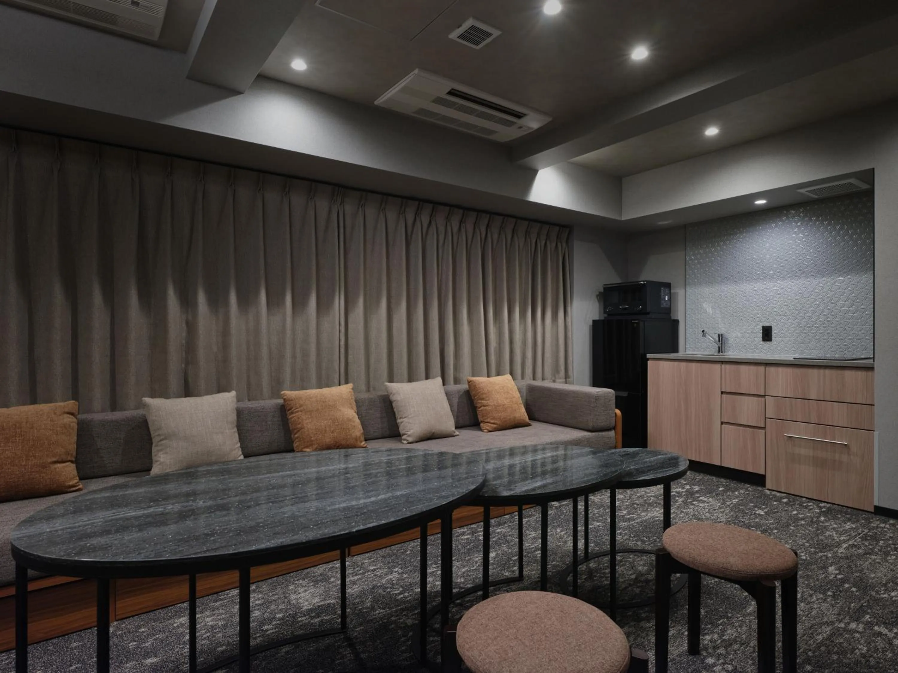 Living room in MONday Apart Premium OSAKA NAMBA WEST