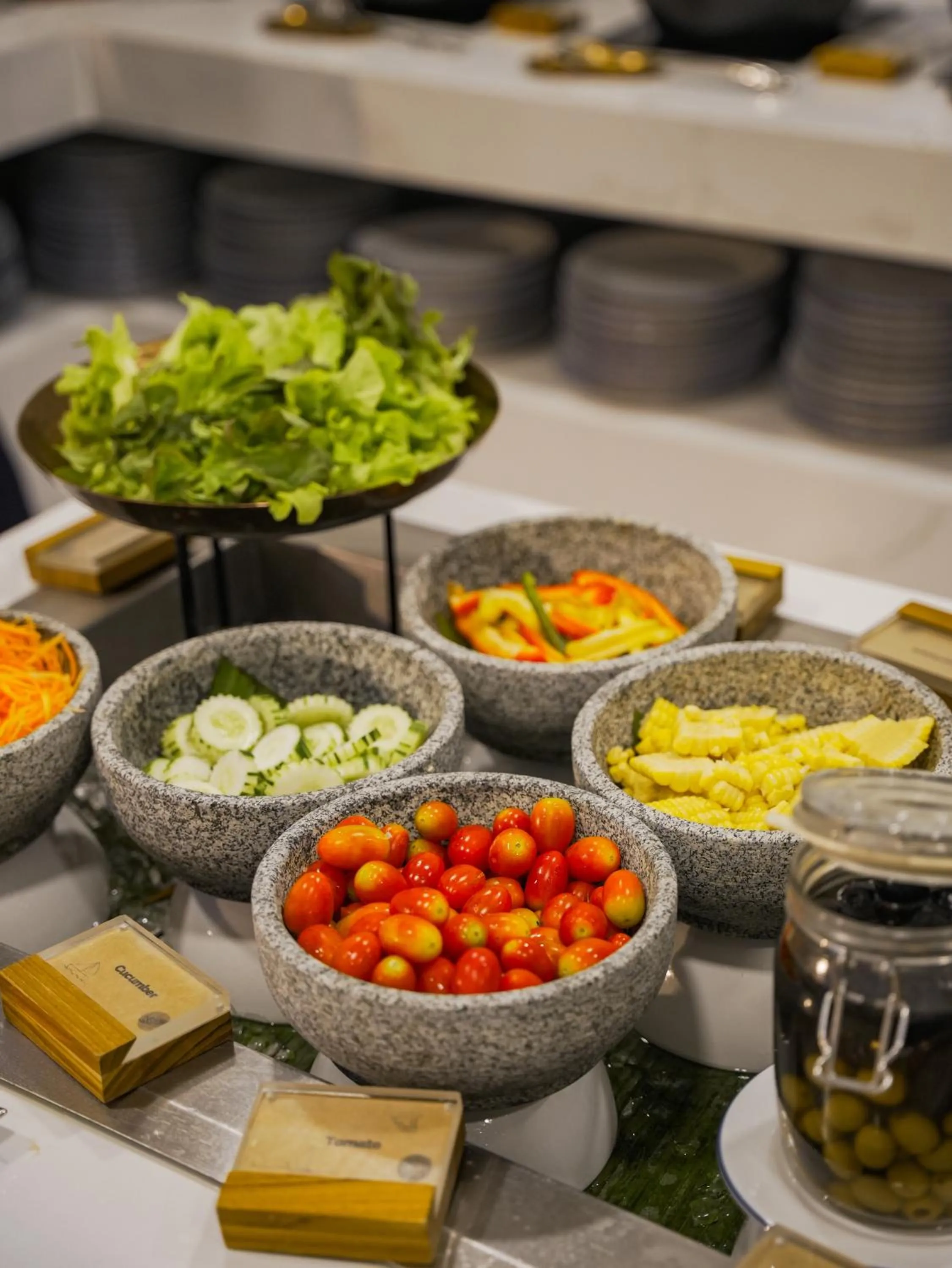 Buffet breakfast in Chalong Marina Bay View Phuket
