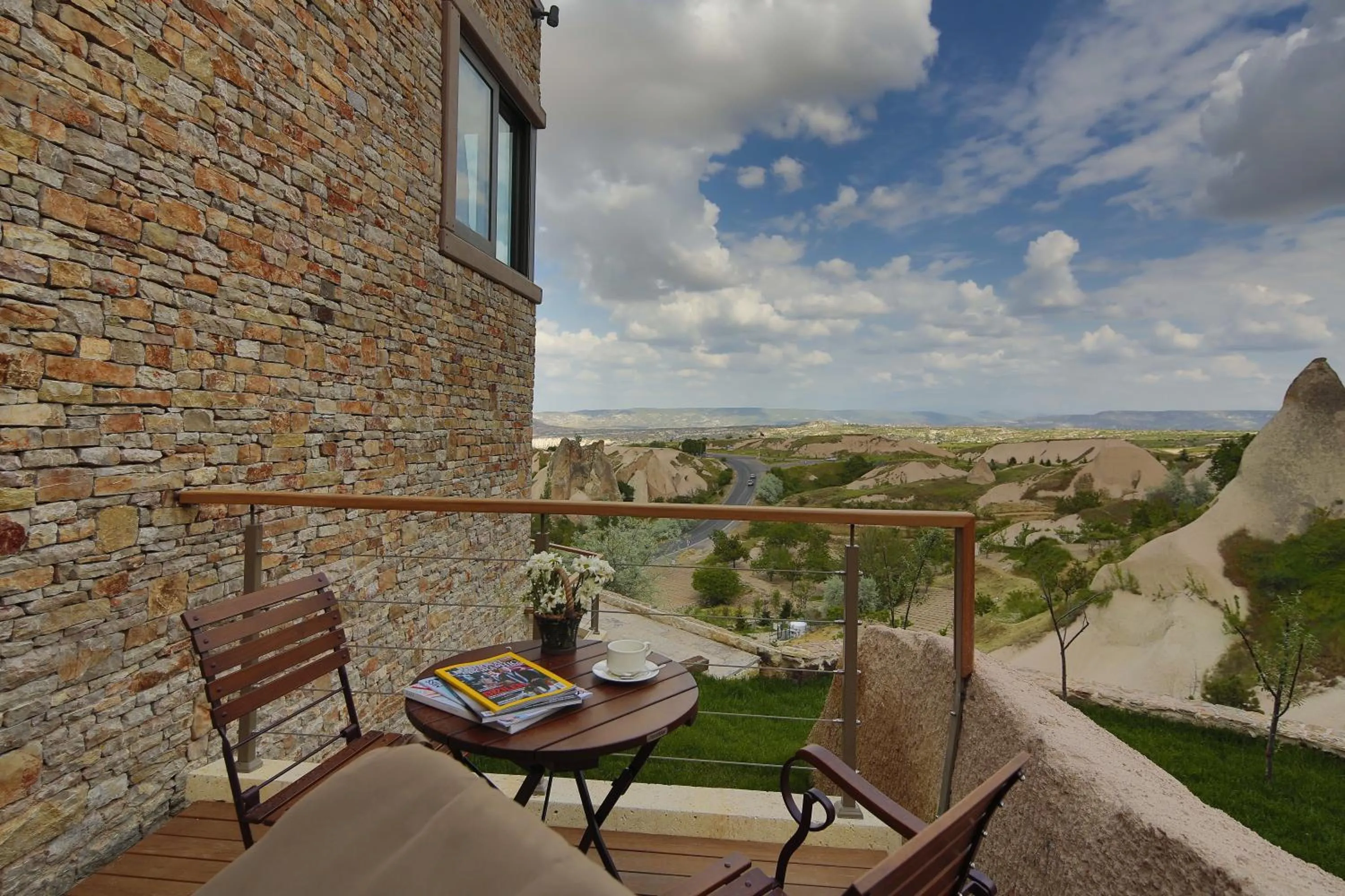 Balcony/Terrace in Ariana Sustainable Luxury Lodge - Special Category - Cappadocia