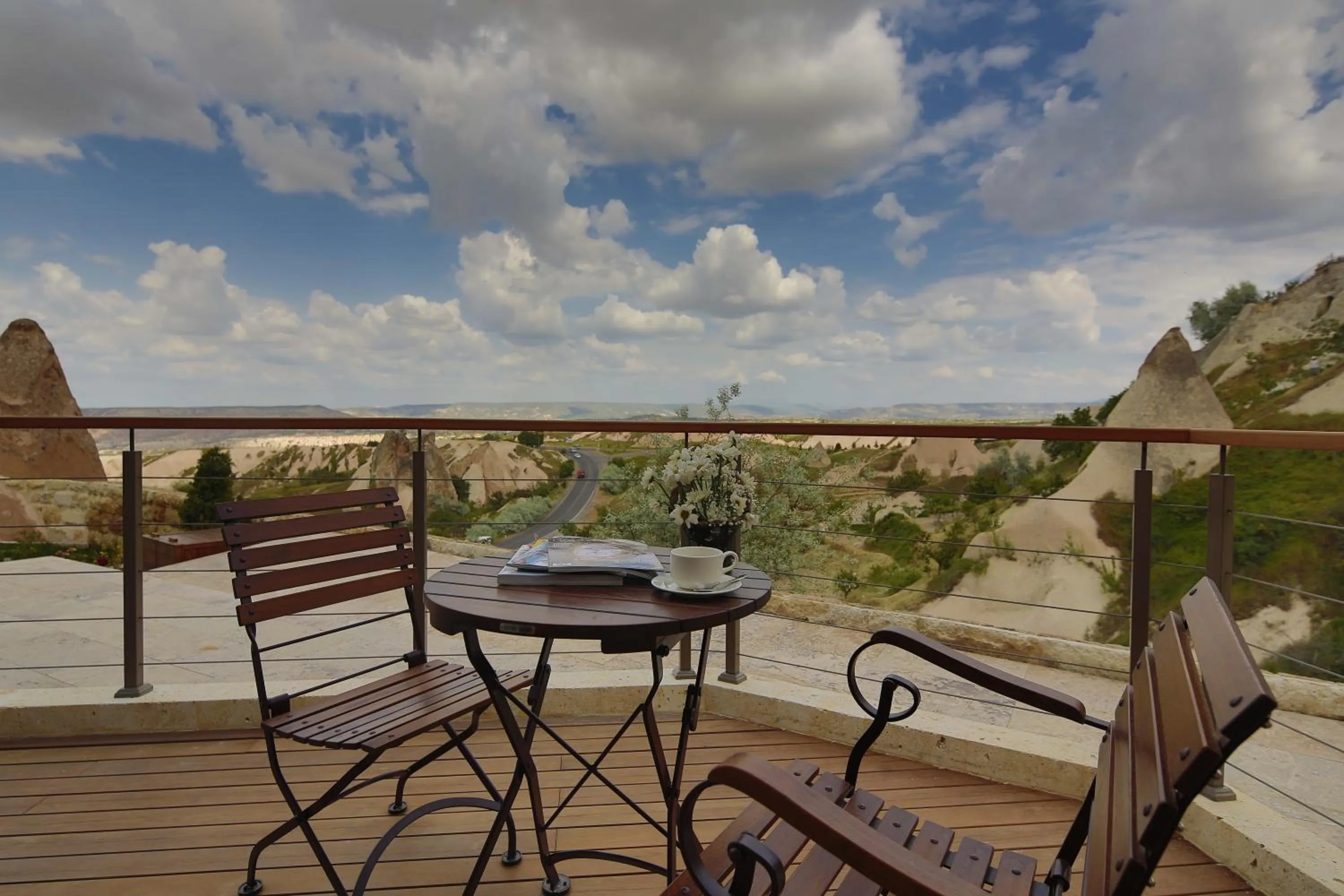 Balcony/Terrace in Ariana Sustainable Luxury Lodge - Special Category - Cappadocia