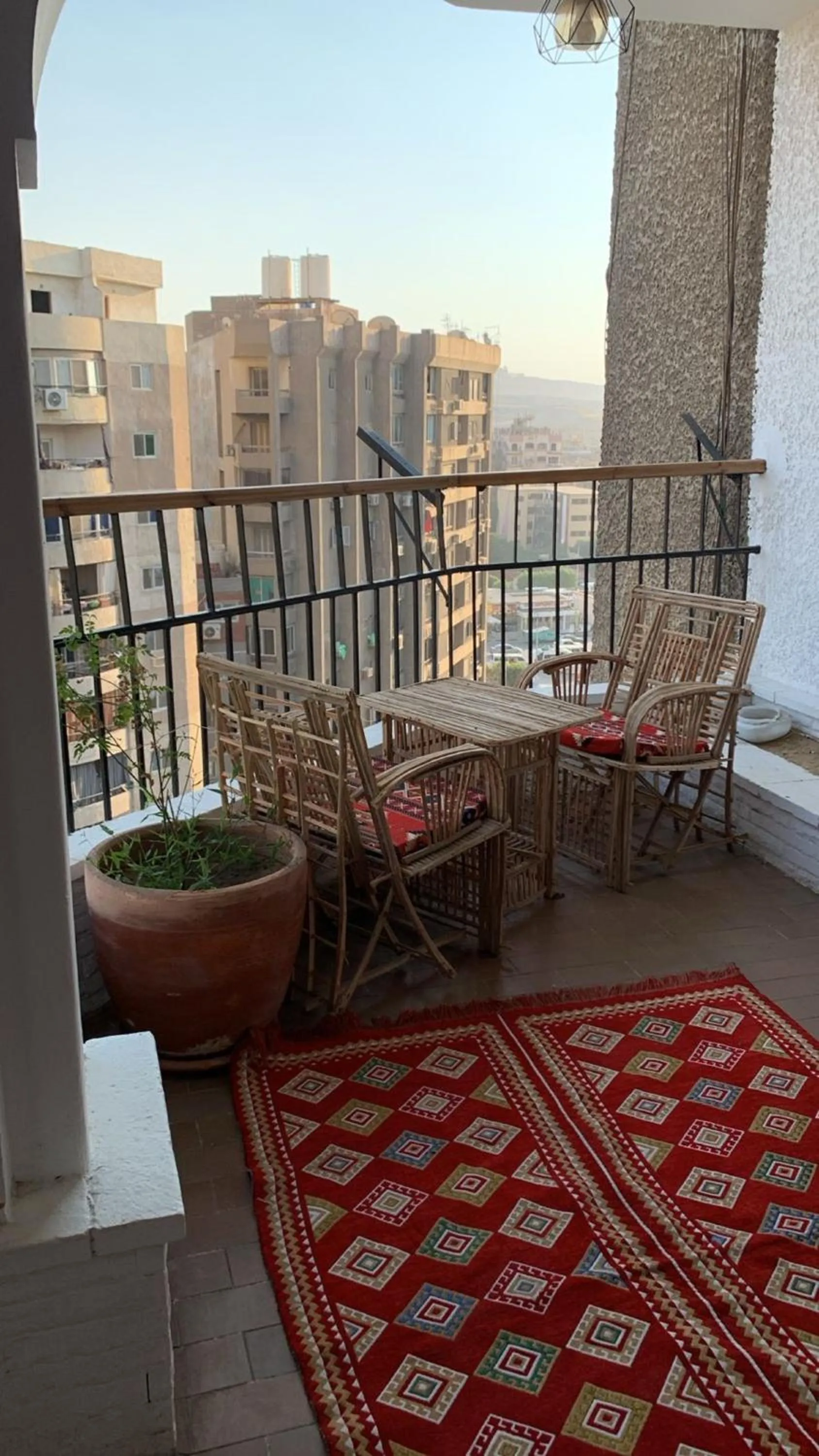 Balcony/Terrace in Pyramids Nights Hostel