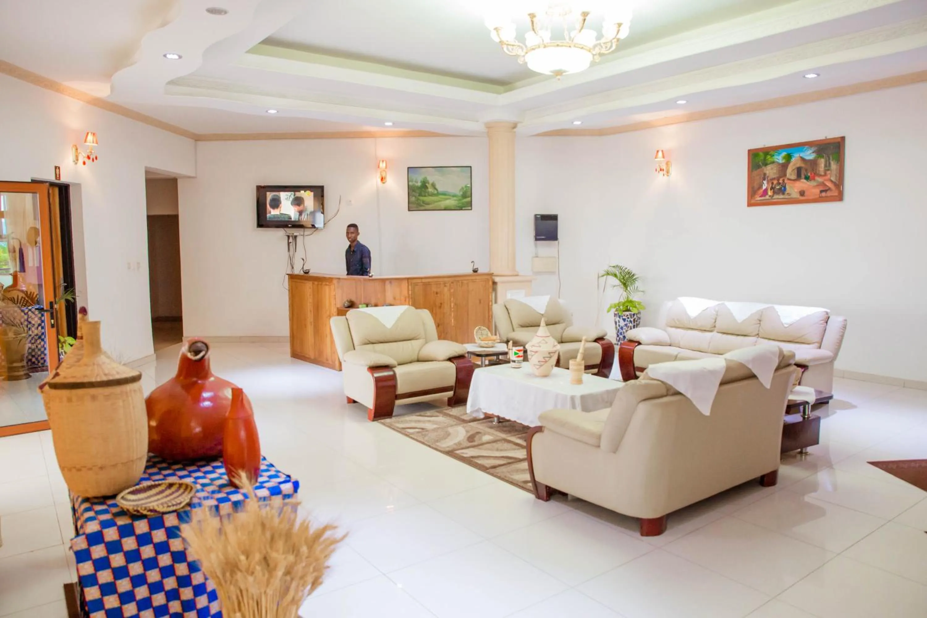 Bed in Mountain's View Hotel