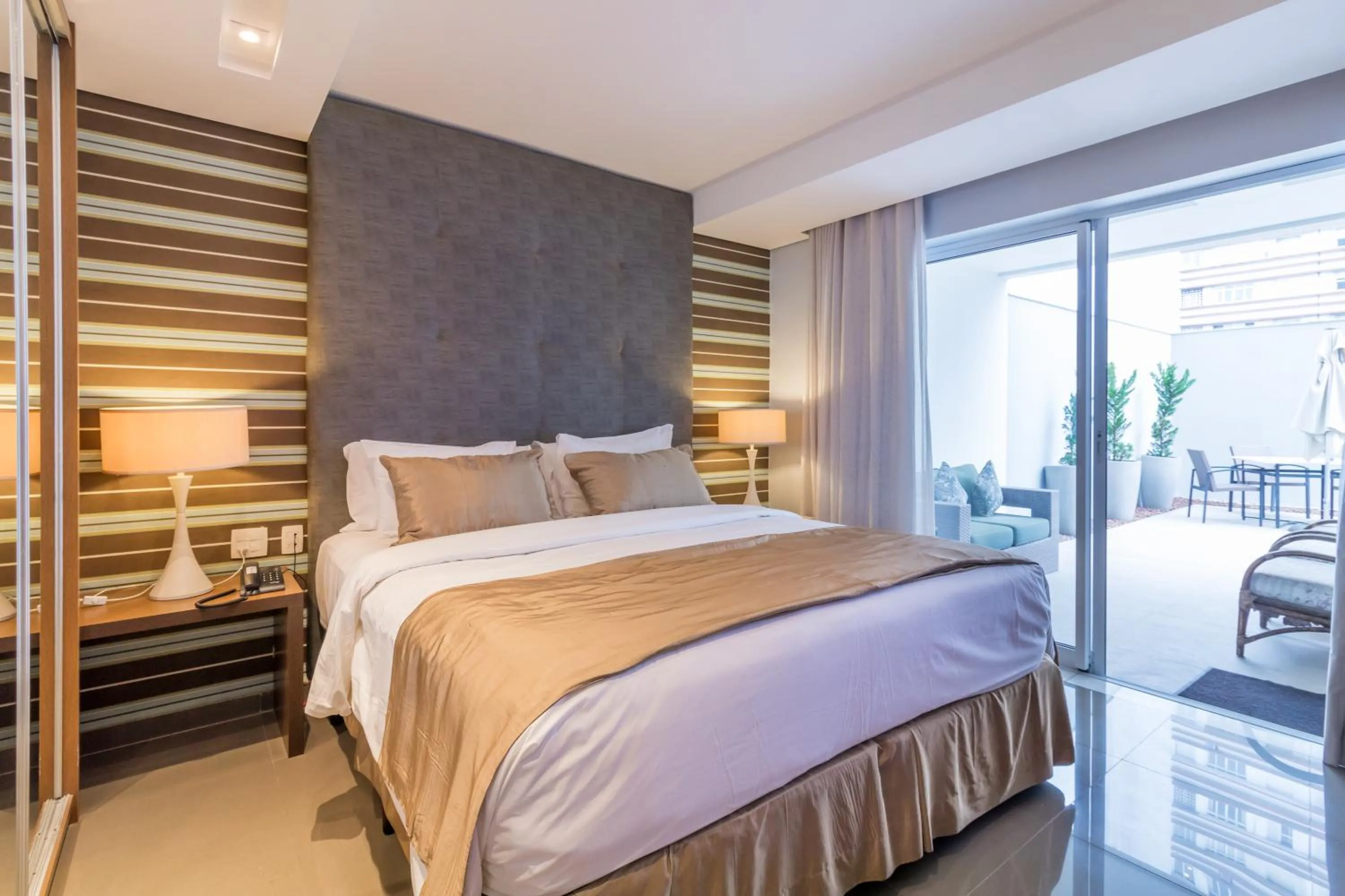 Bed in Parque Balneário Hotel Santos by Castelo Itaipava