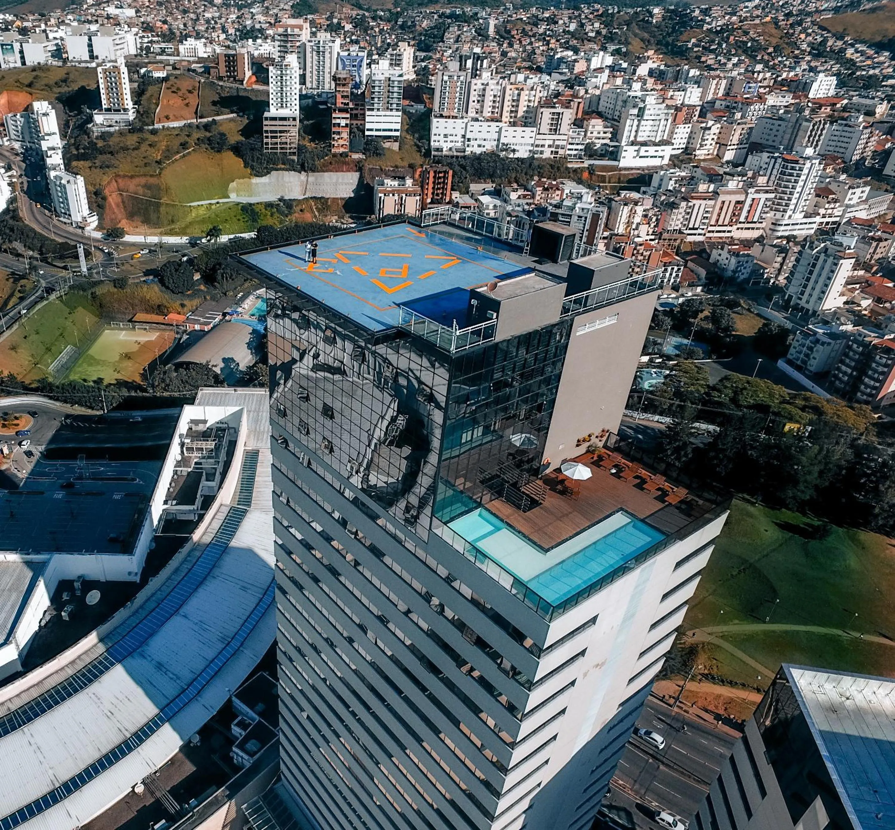 Bird's eye view in Trade Hotel