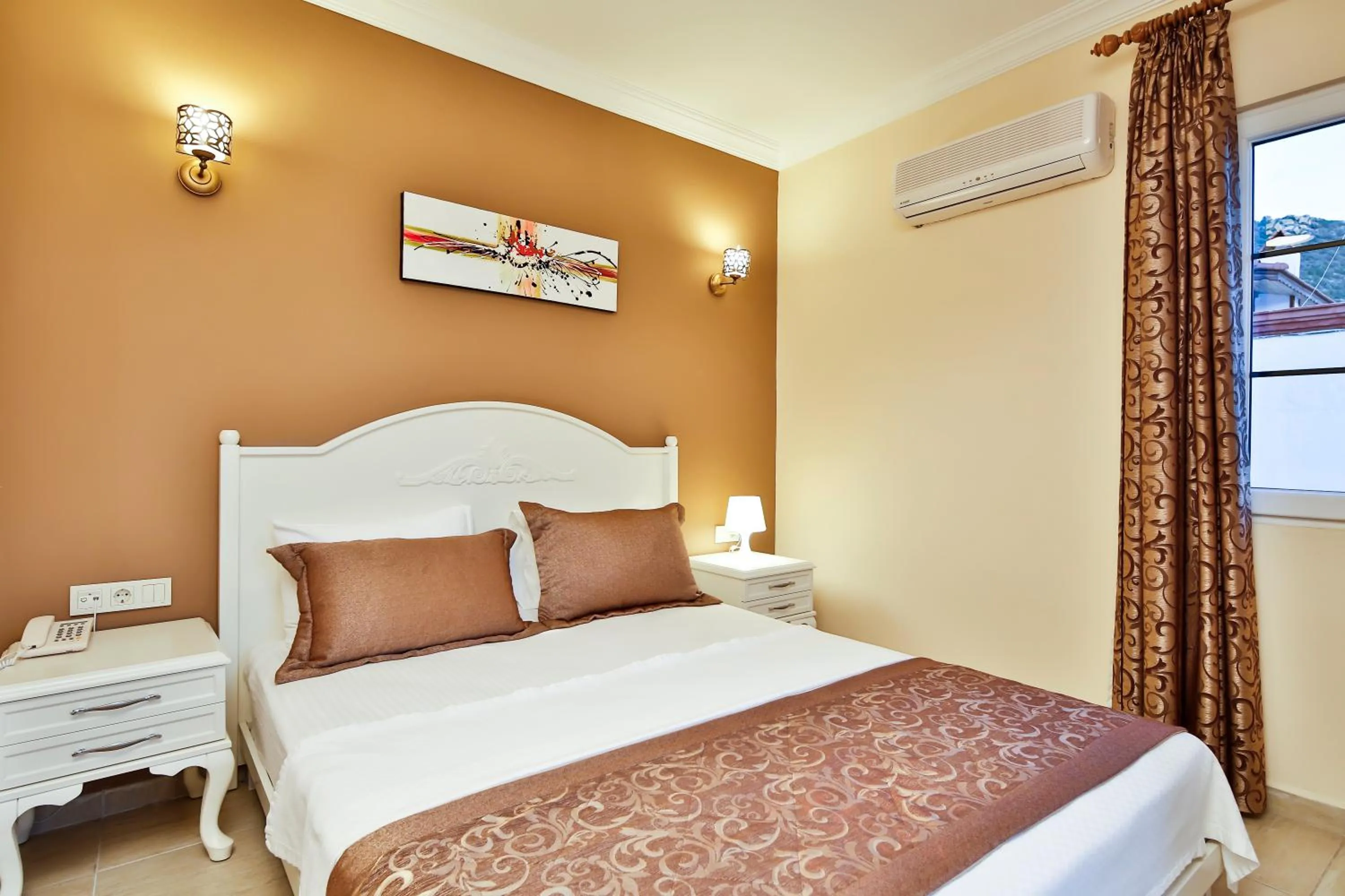 Bedroom, Bed in Enda Boutique Hotel Kalkan