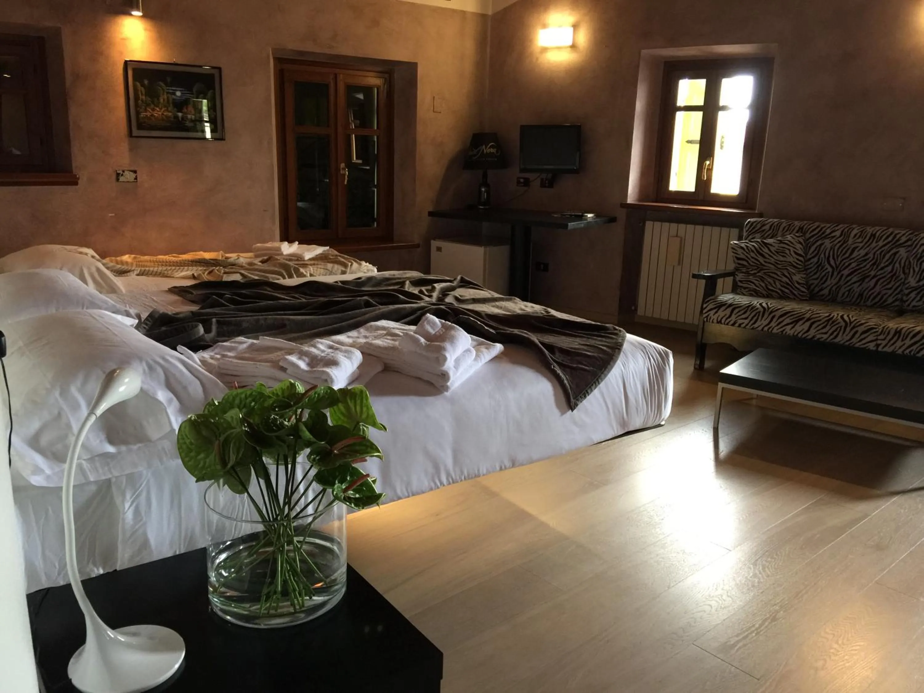 Bed in Albergo Al Cacciatore Tortellinando