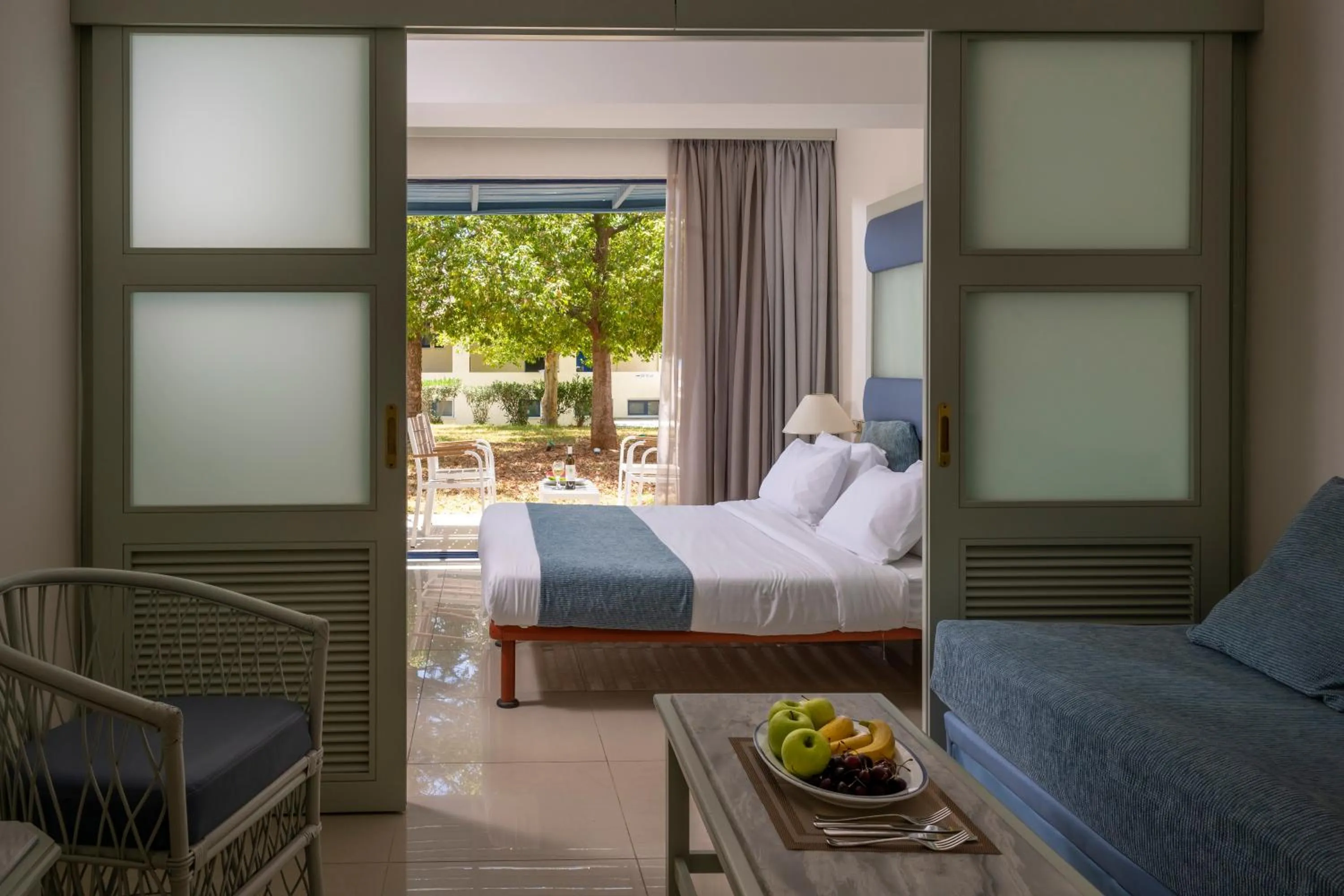 Bed in Mare Blue Hotel