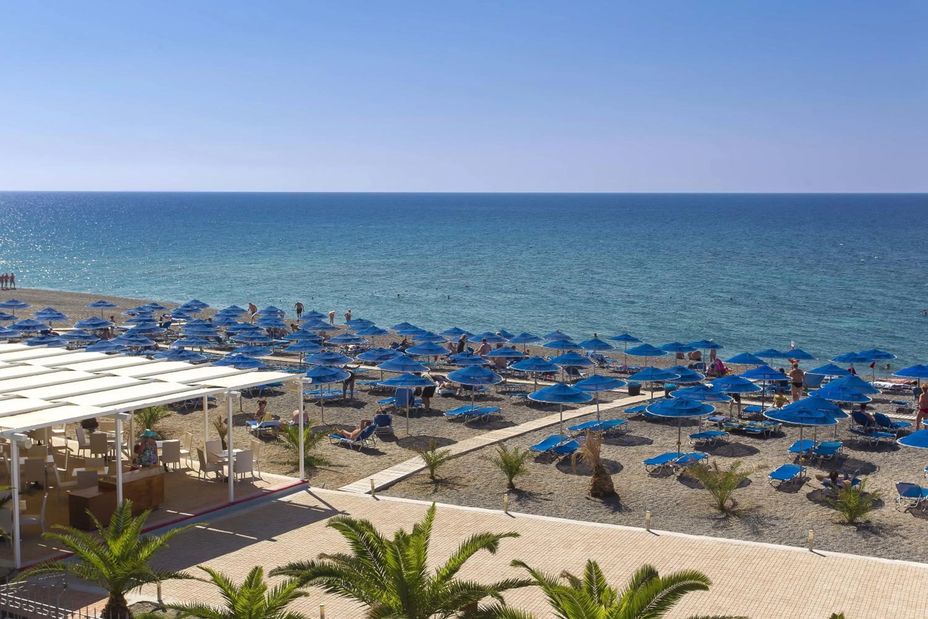 Beach in Mare Blue Hotel