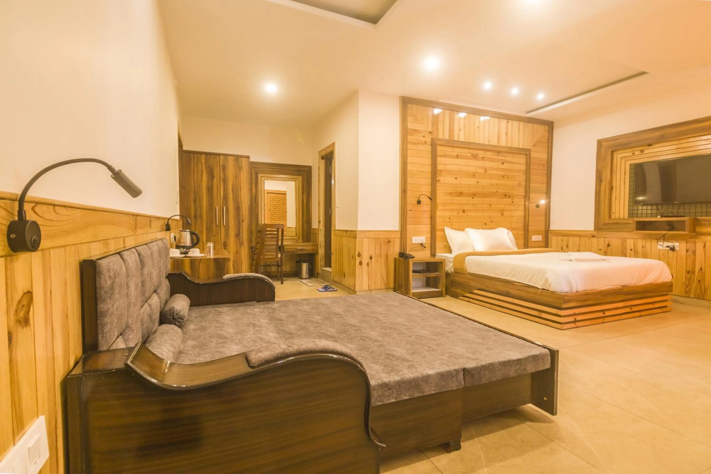 Photo of the whole room, Bed in WOW STAYZ2 Hotel The Lodge