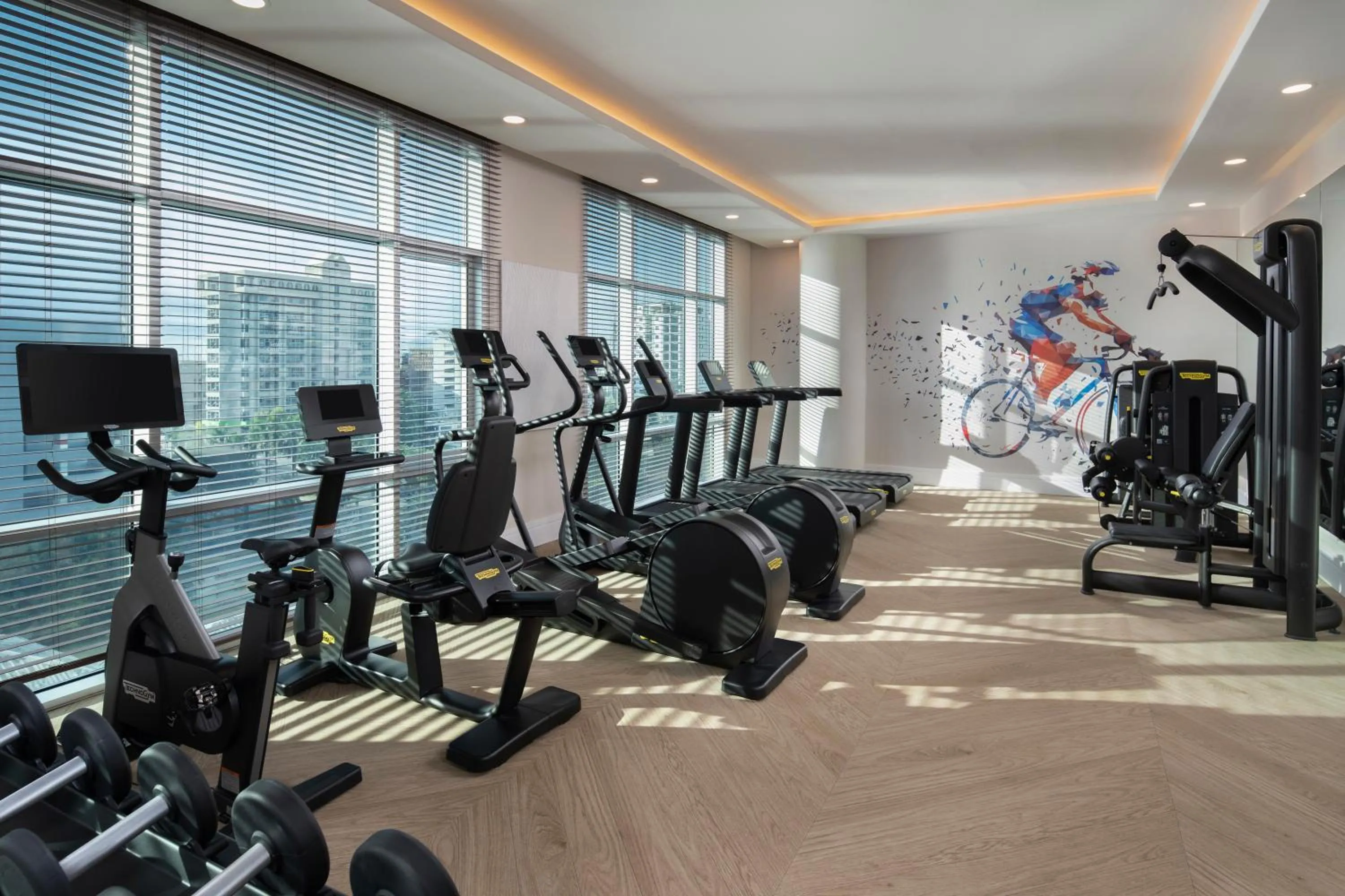 Fitness centre/facilities in Hyatt Centric Santo Domingo