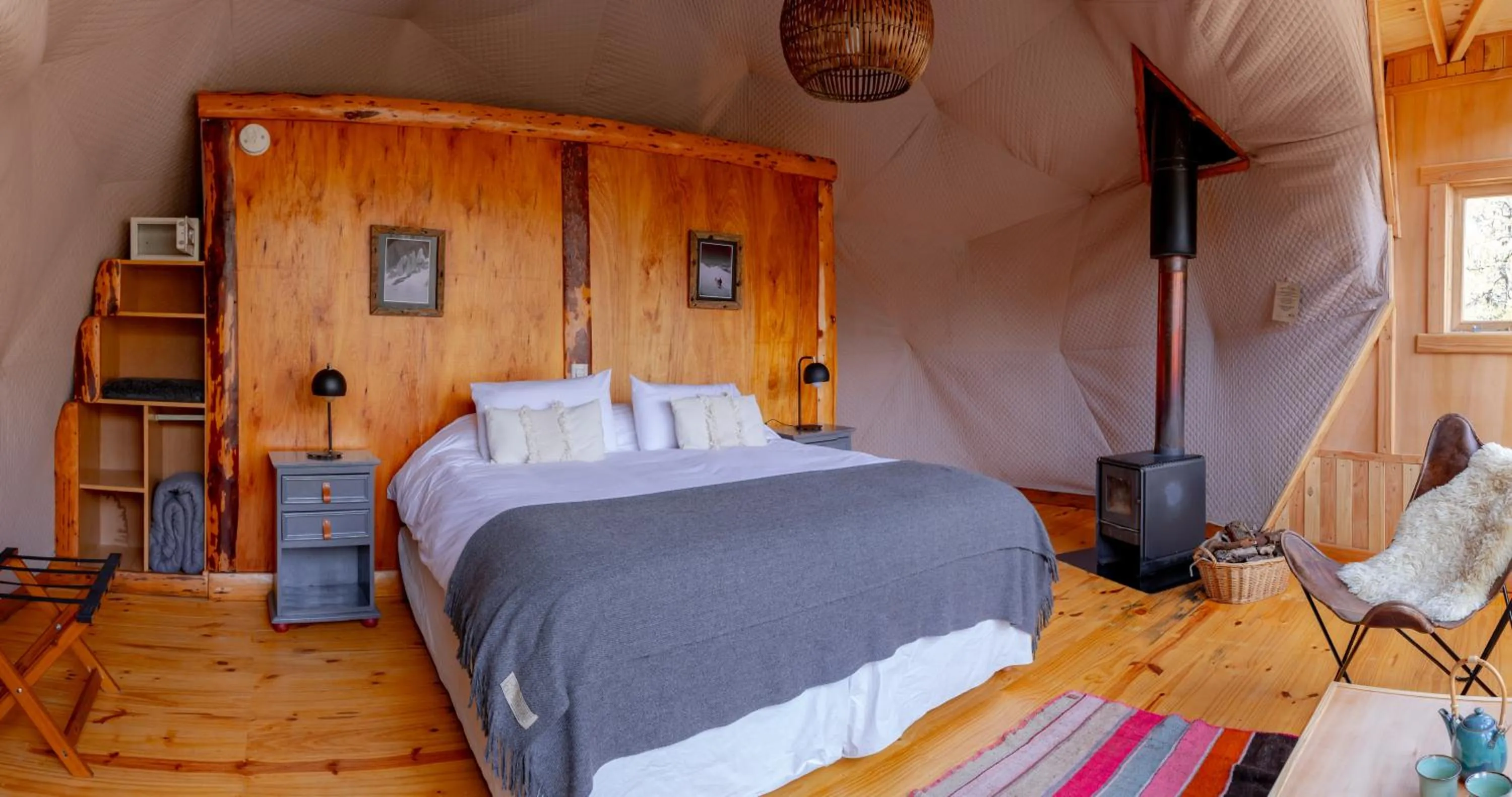 Bed in Patagonia Eco Domes