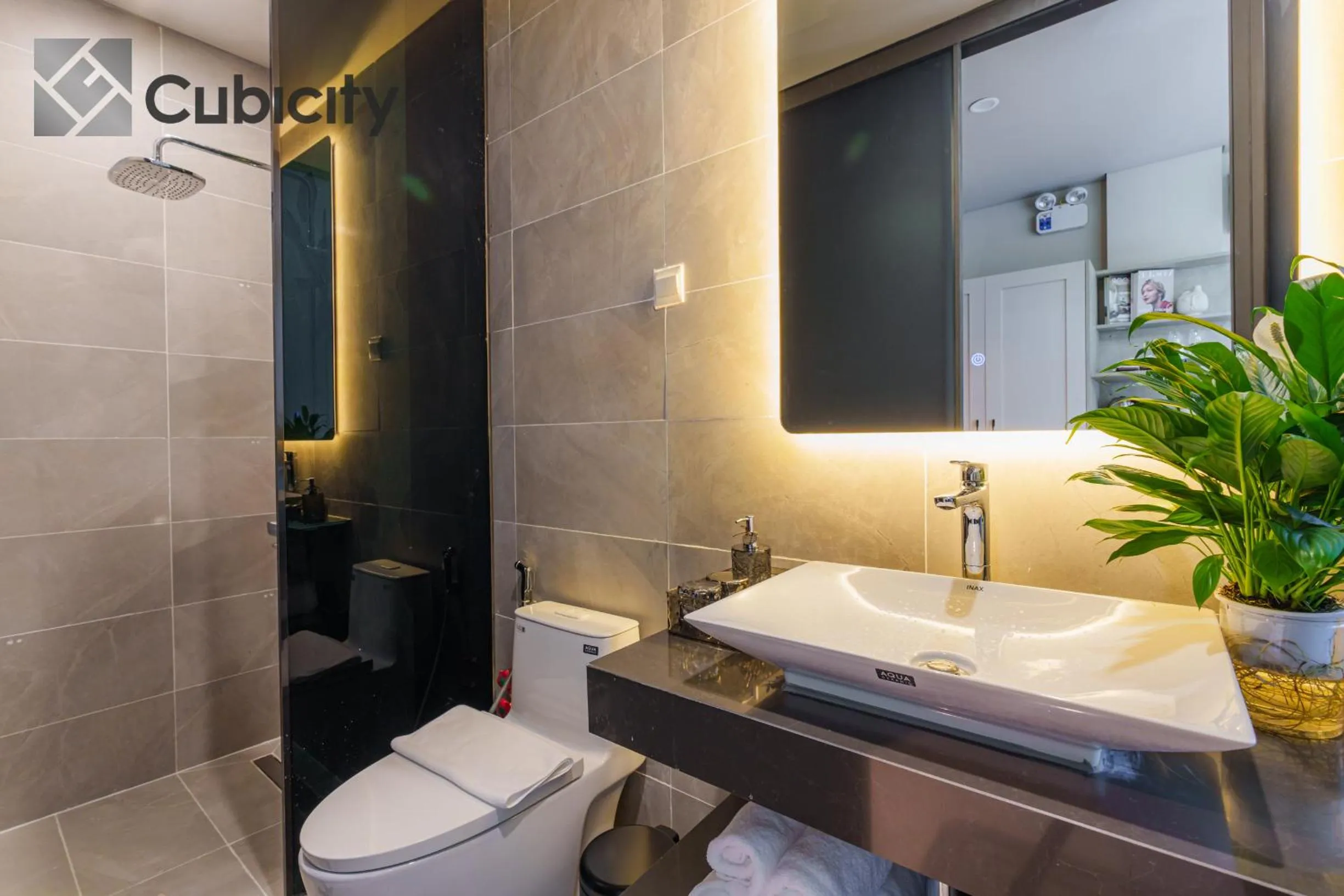 Shower in Cubicity Wall Street House