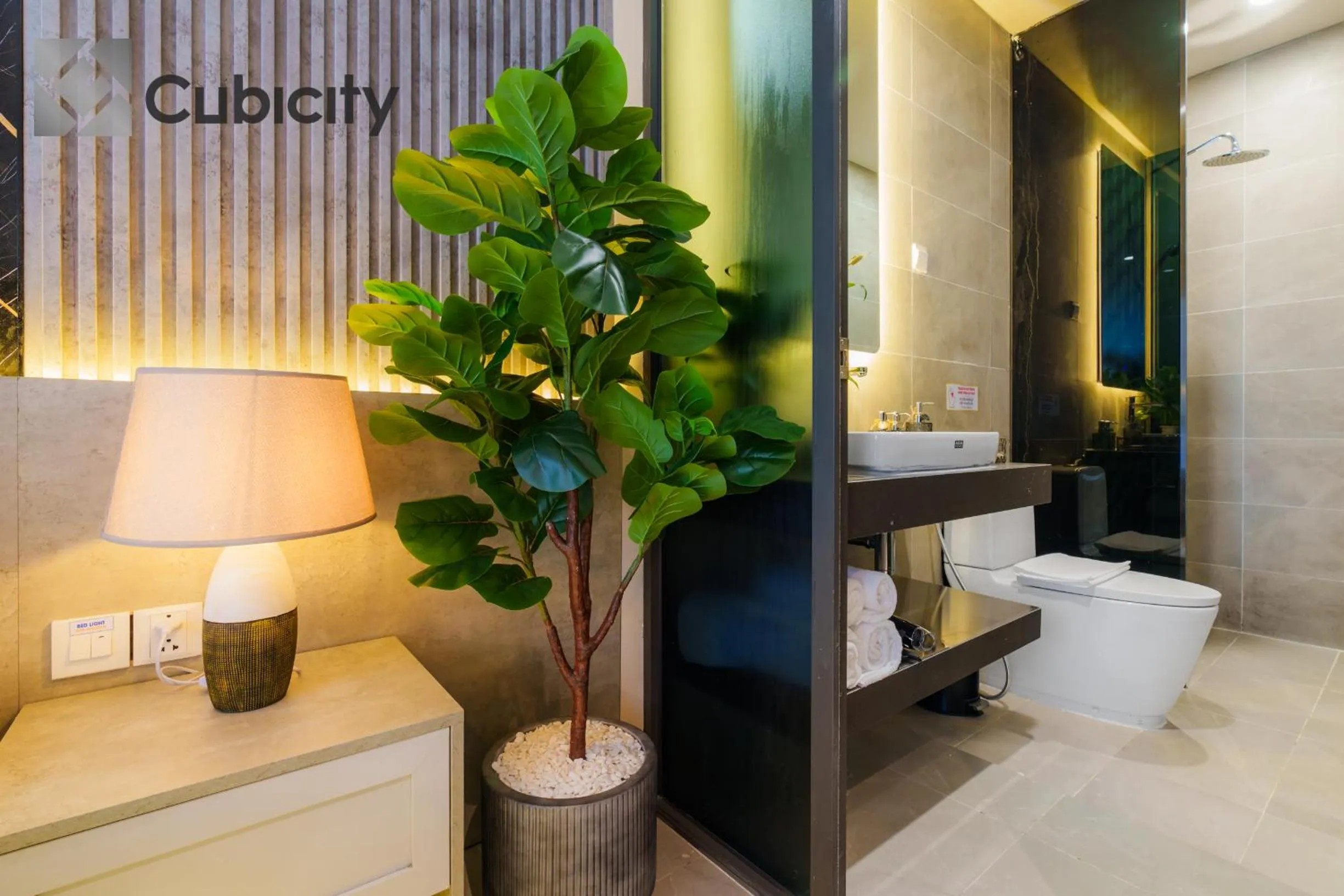 Bathroom in Cubicity Wall Street House