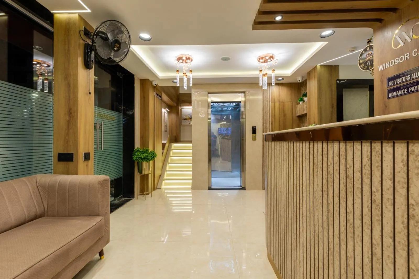 Lobby or reception in Hotel Windsor Castle