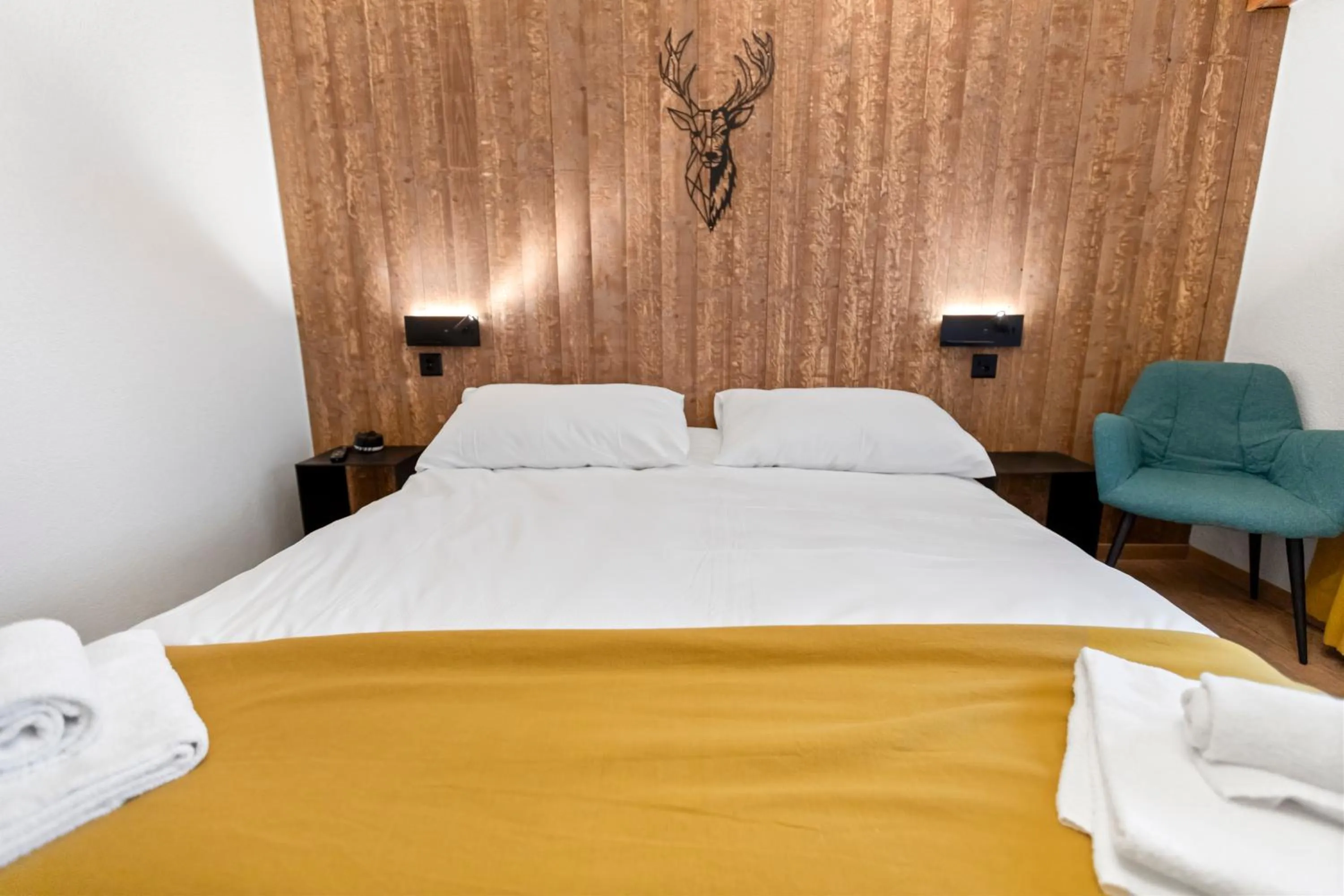 Bed in Centre de Saas-Fee - 2 chambres - balcon & patio