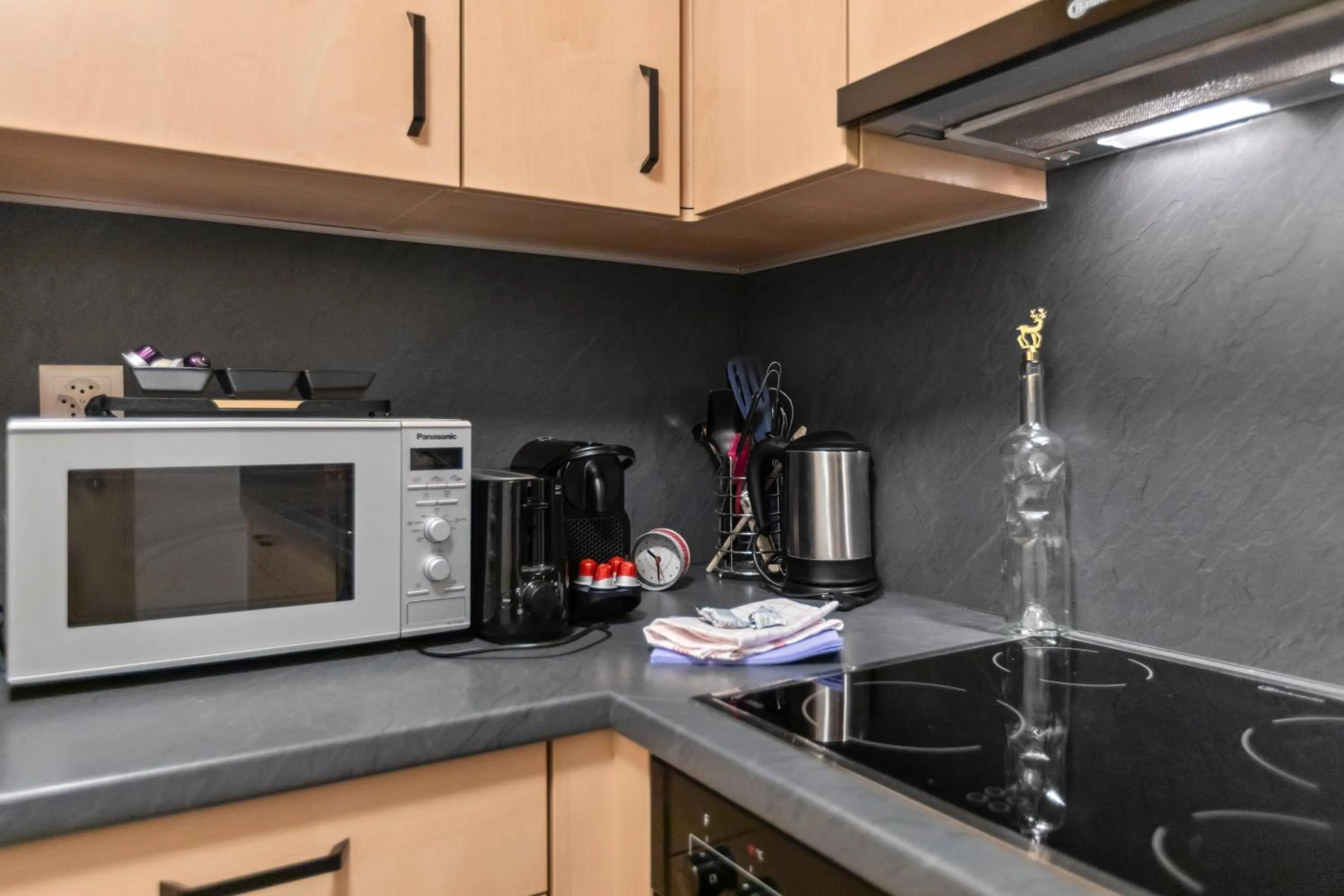 Coffee/tea facilities in Centre de Saas-Fee - 2 chambres - balcon & patio