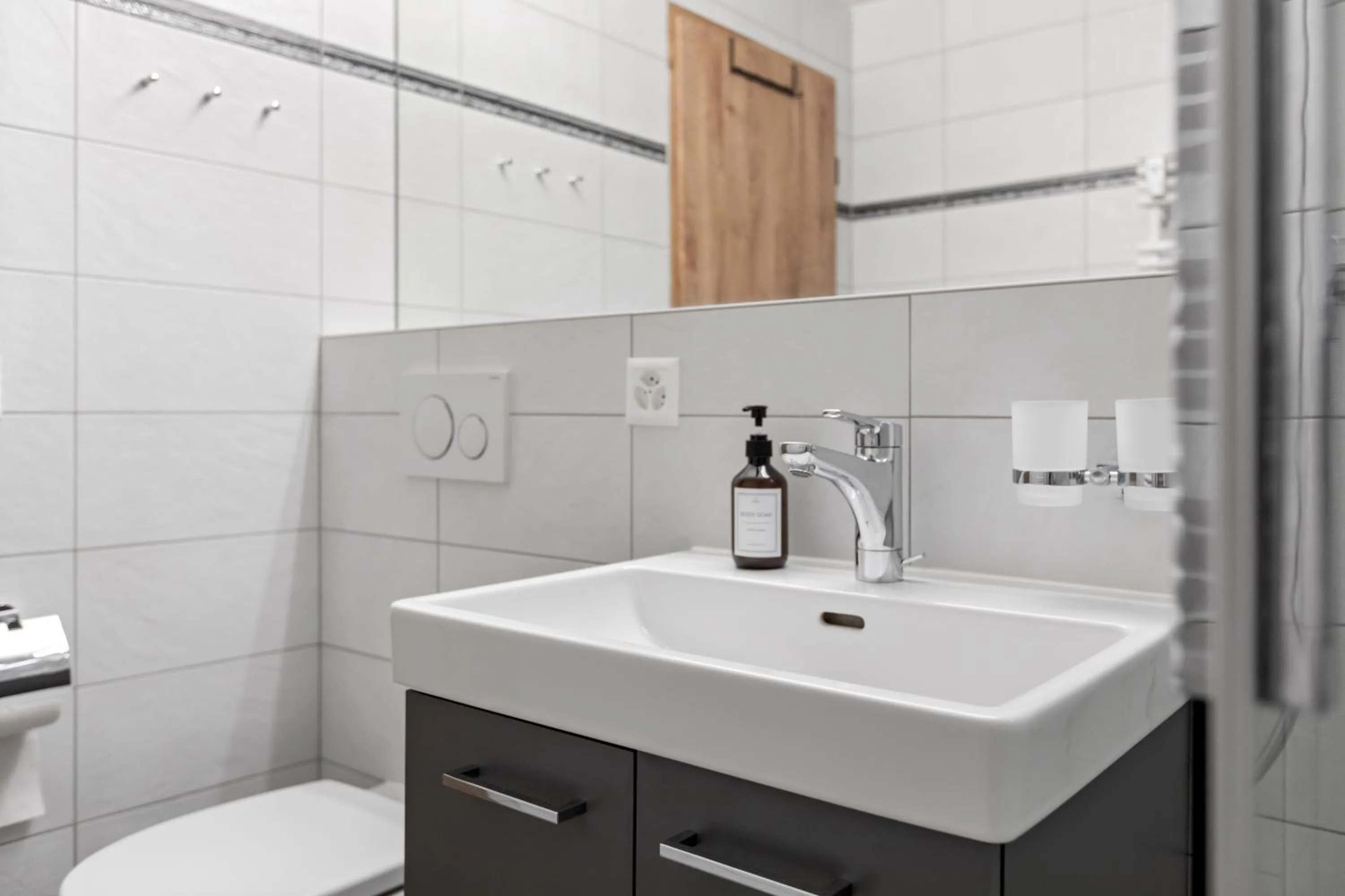 Shower in Centre de Saas-Fee - 2 chambres - balcon & patio