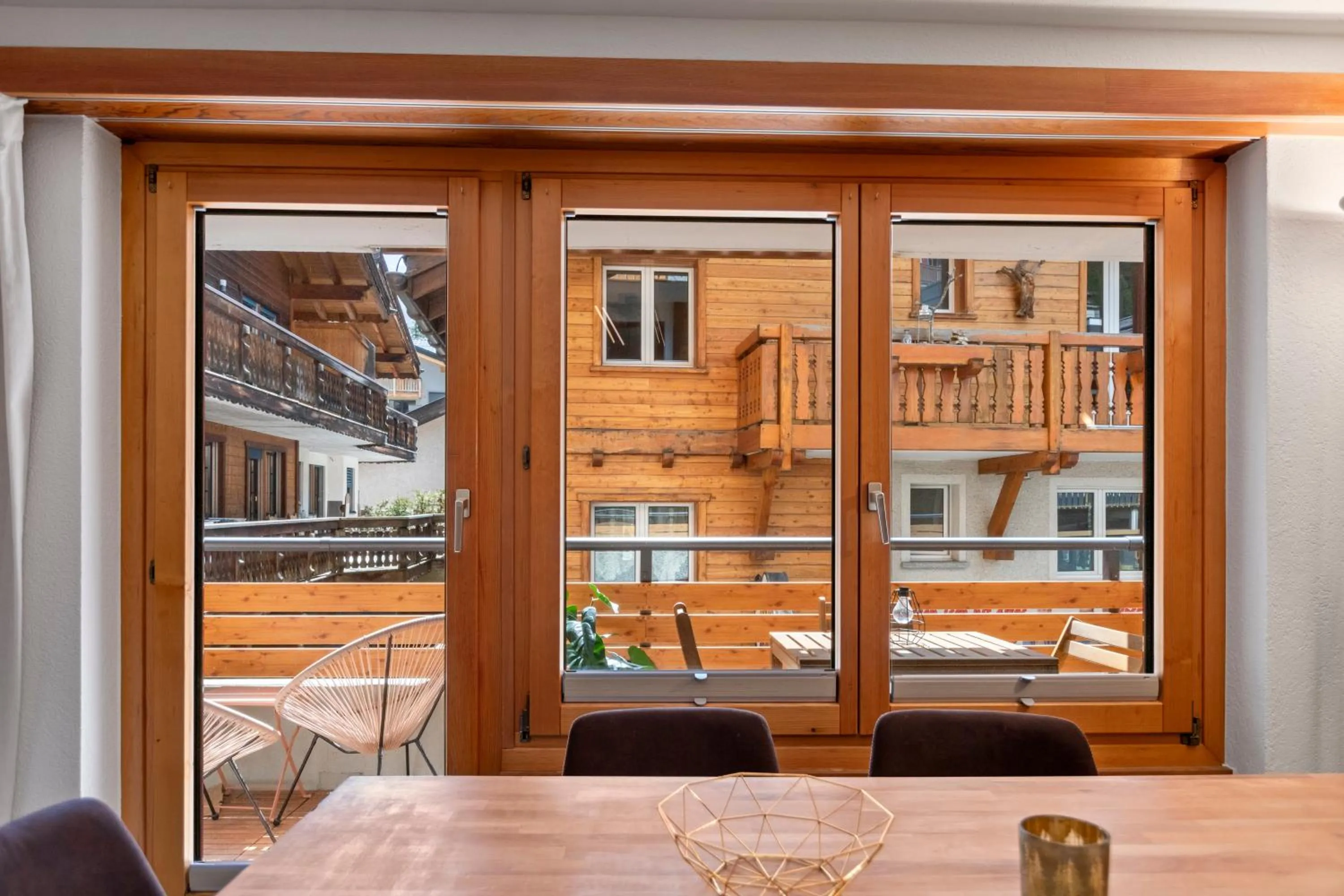 Patio in Centre de Saas-Fee - 2 chambres - balcon & patio