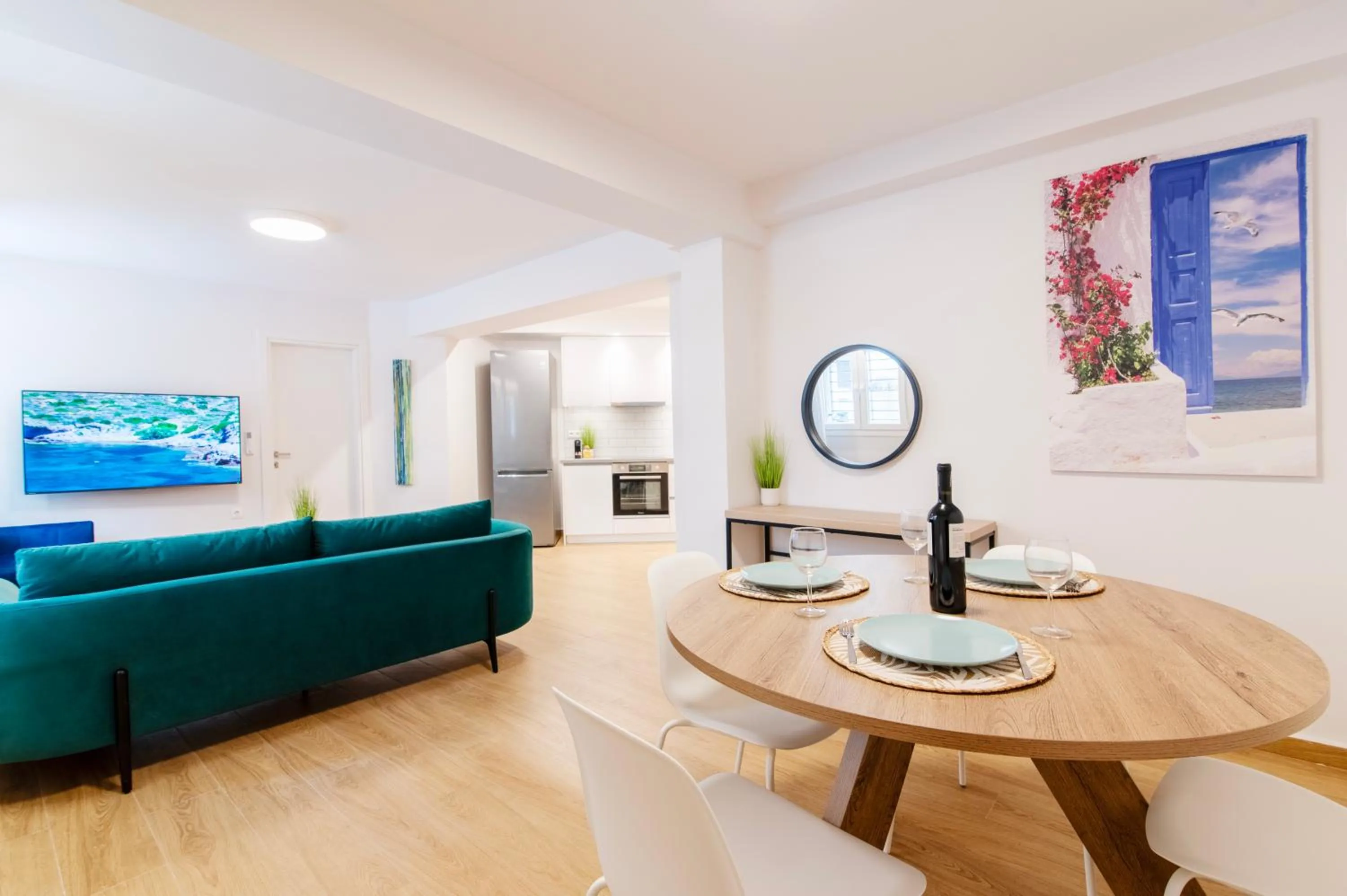 Kitchen or kitchenette in Lighthouse Kipseli