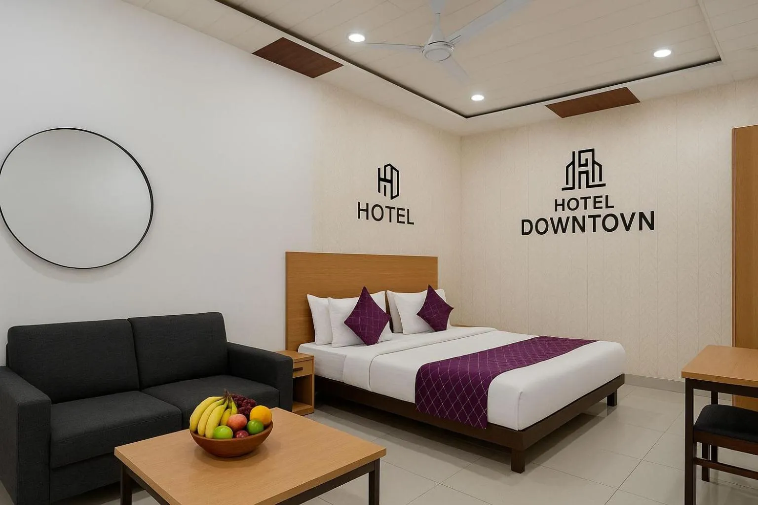 Bed in Hotel Down Town - Noida Sector 15 By Quadis