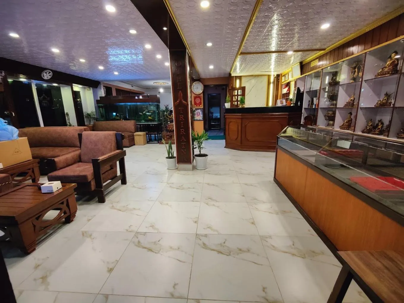 Lobby or reception in Hotel Triratna