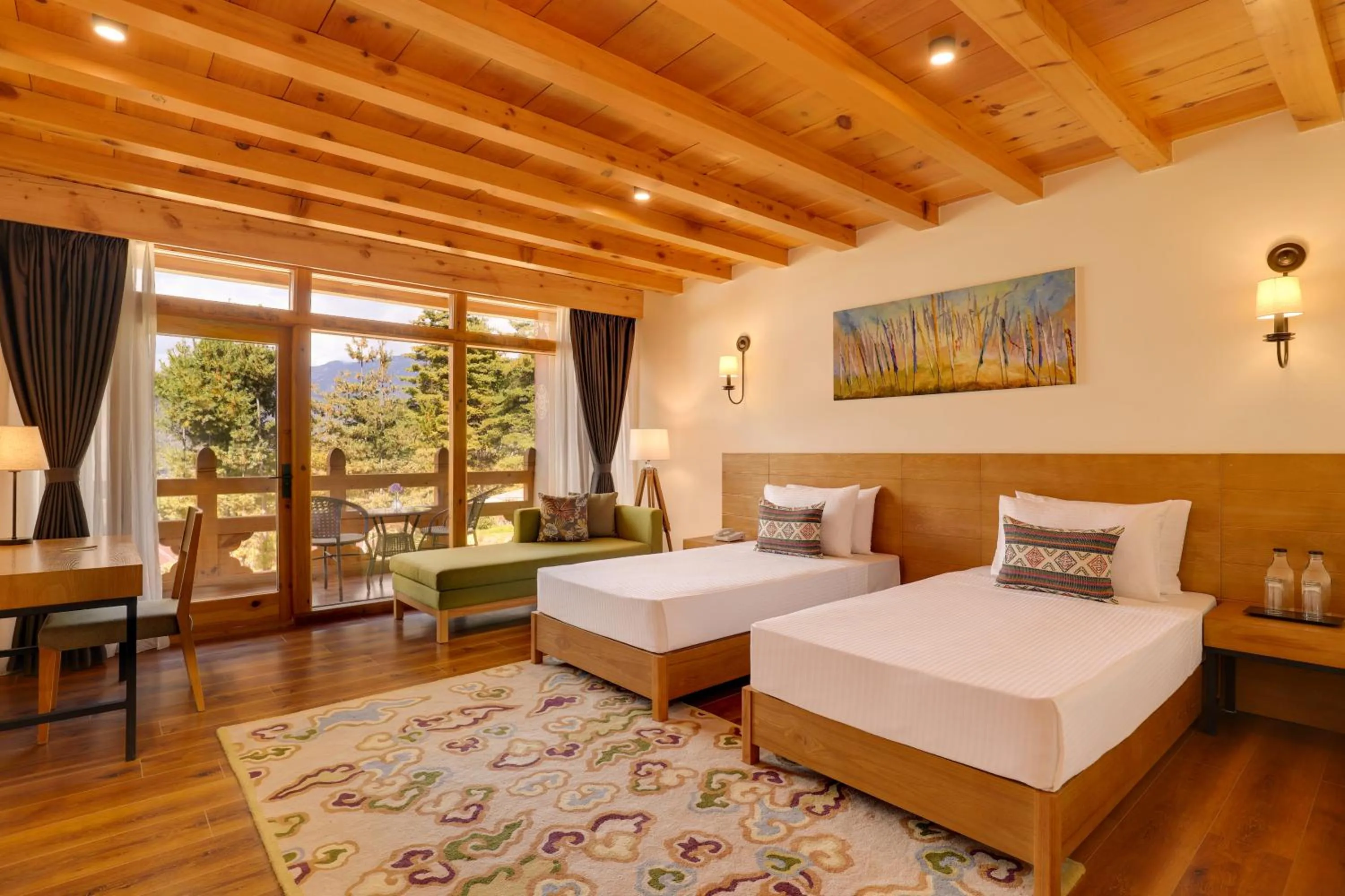 Bedroom, Bed in Lemon Tree Resort, Thimphu, Bhutan