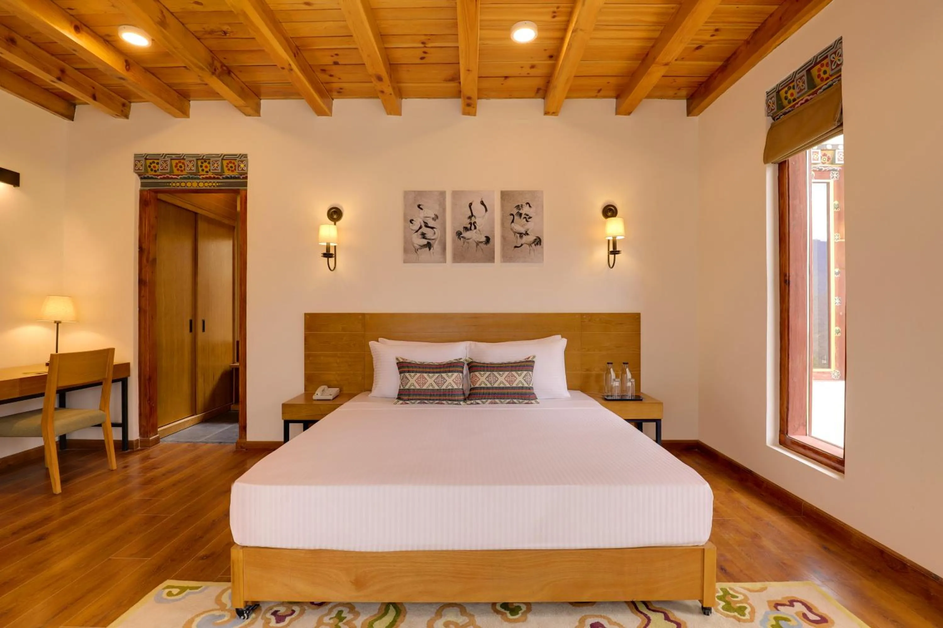 Bedroom, Bed in Lemon Tree Resort, Thimphu, Bhutan