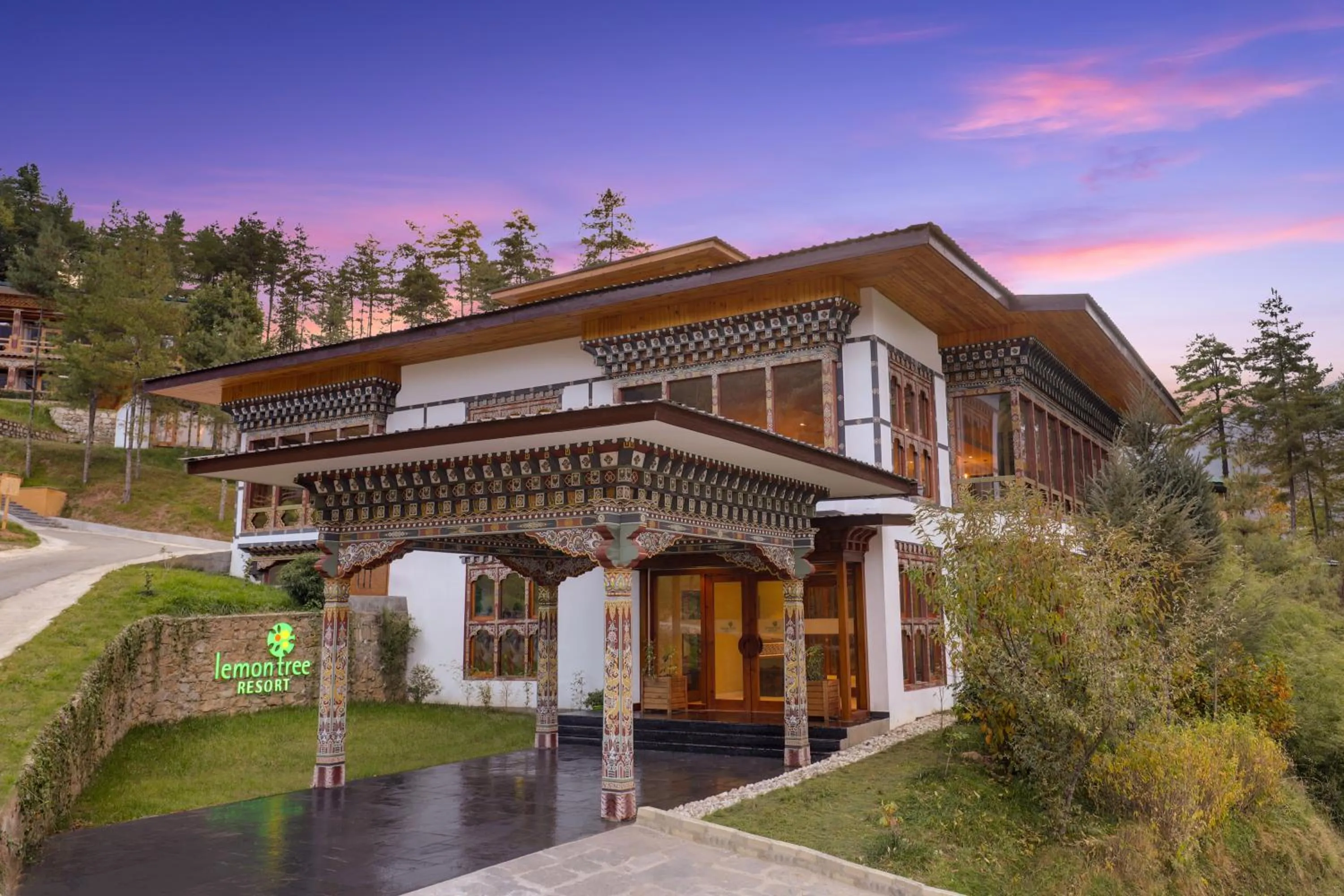 Facade/entrance in Lemon Tree Resort, Thimphu, Bhutan