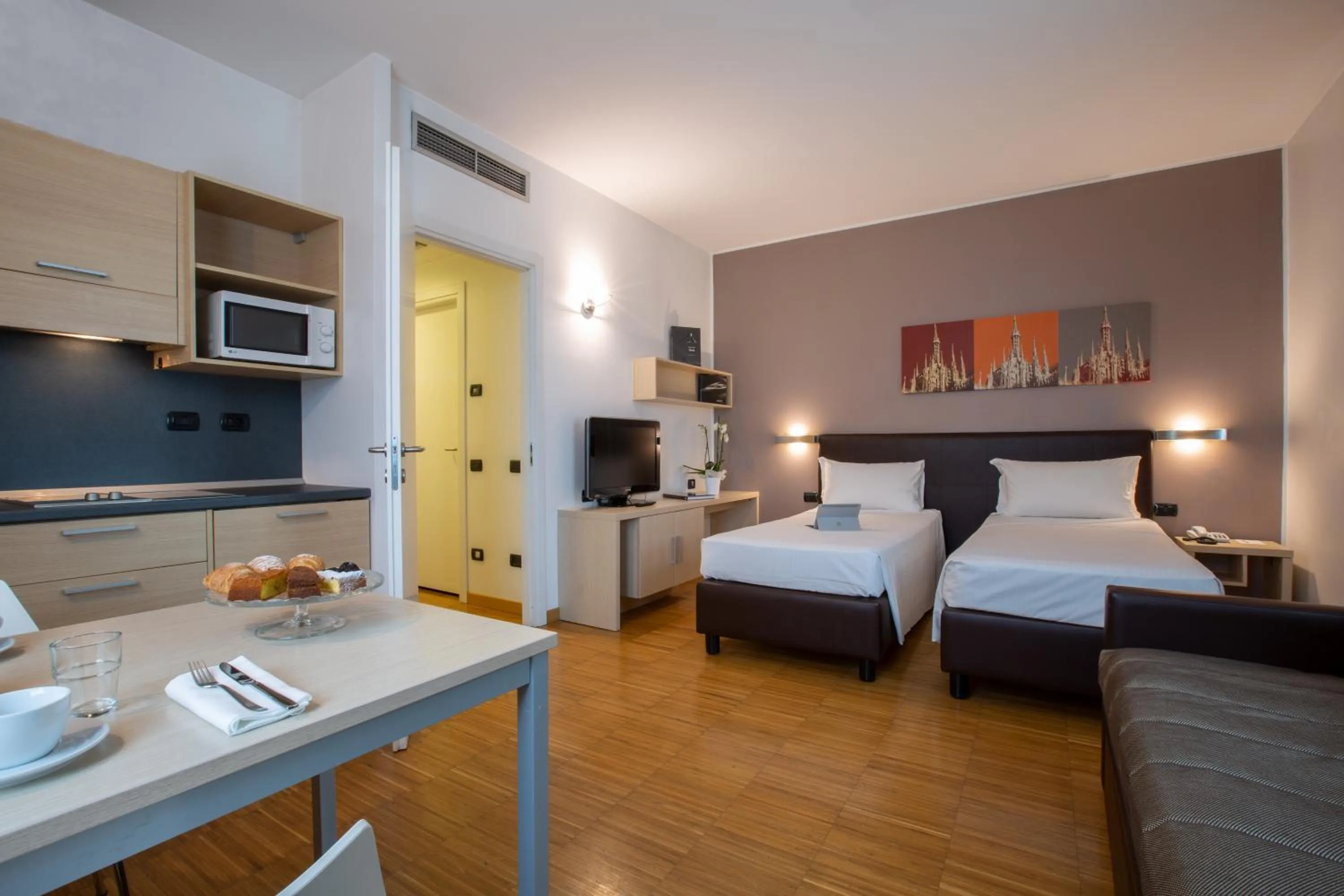 Bed in Euro Hotel Residence