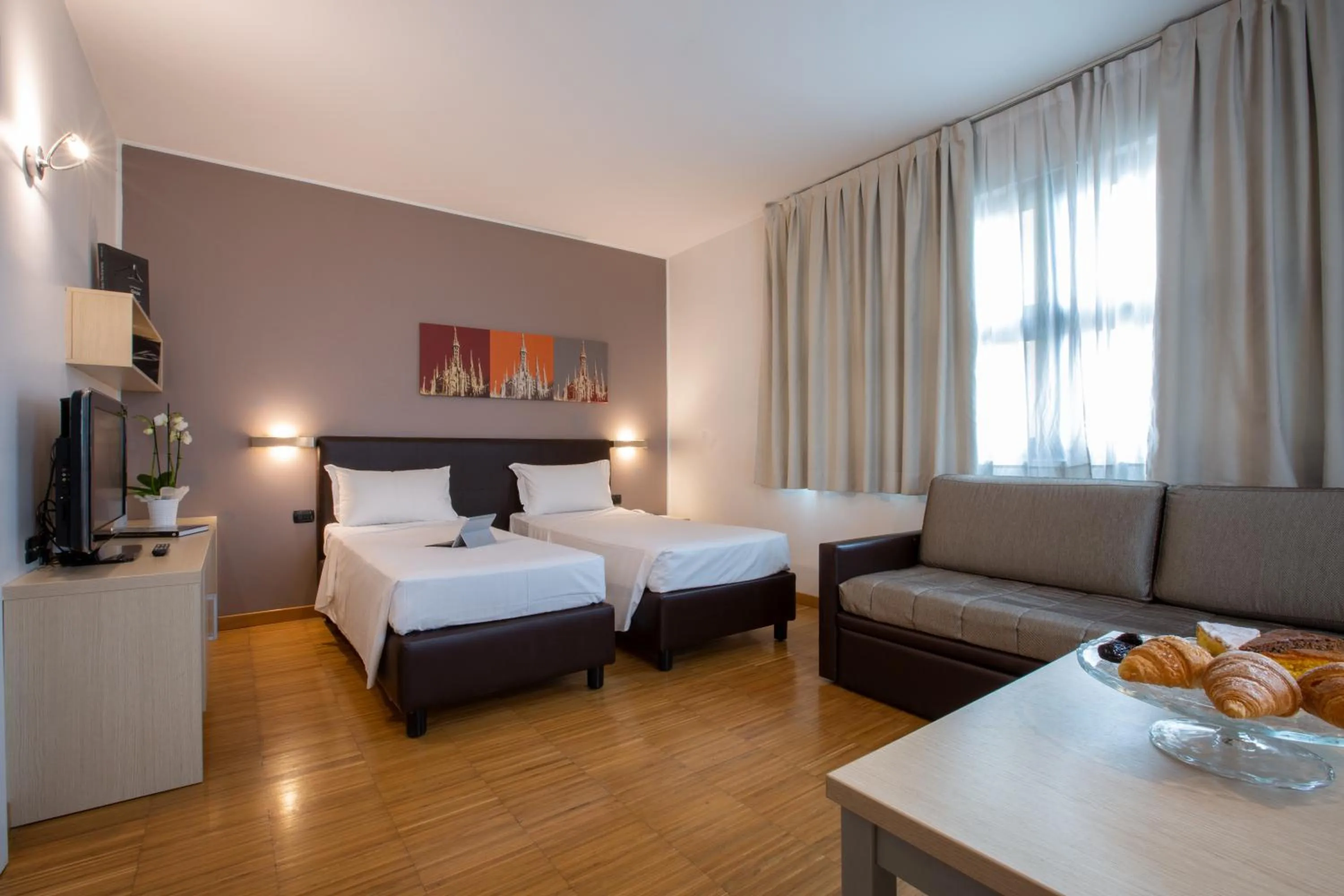 Bed in Euro Hotel Residence