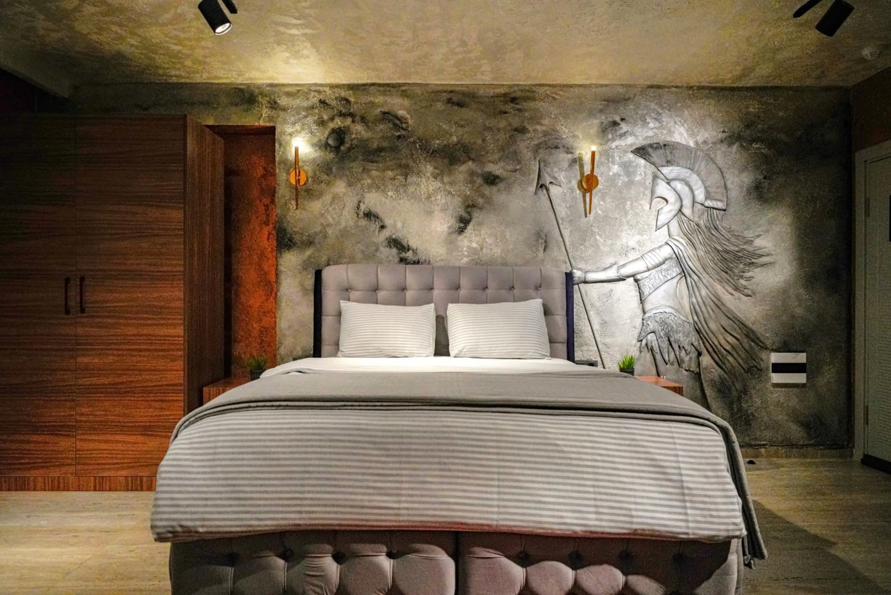 Decorative detail, Bed in Cappadocia Divin House