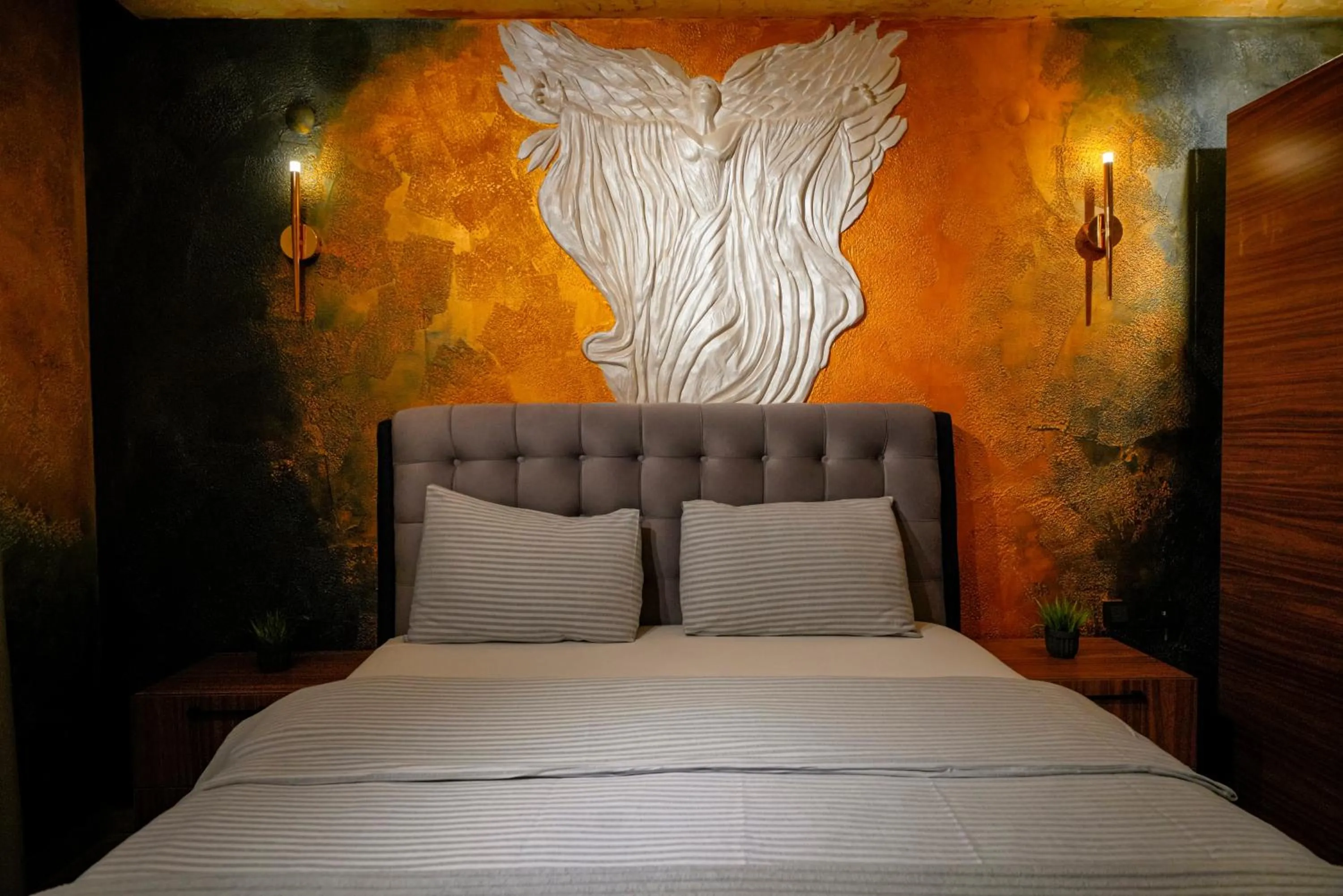 Decorative detail, Bed in Cappadocia Divin House