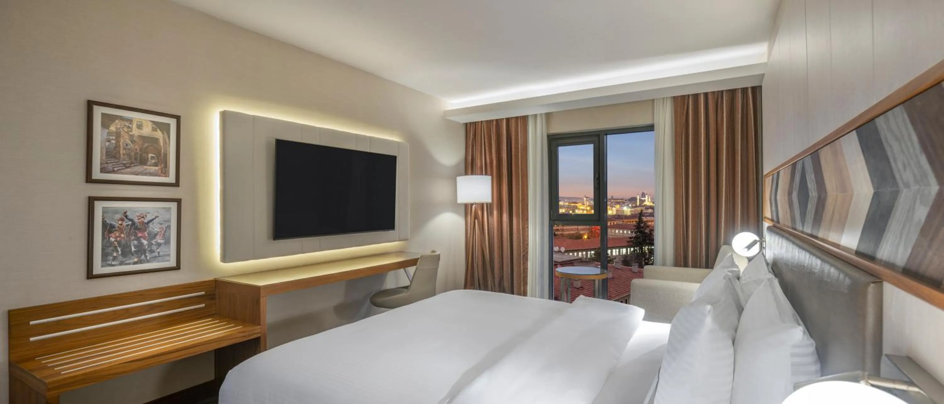 TV and multimedia, Bed in Kahya Hotel Ankara