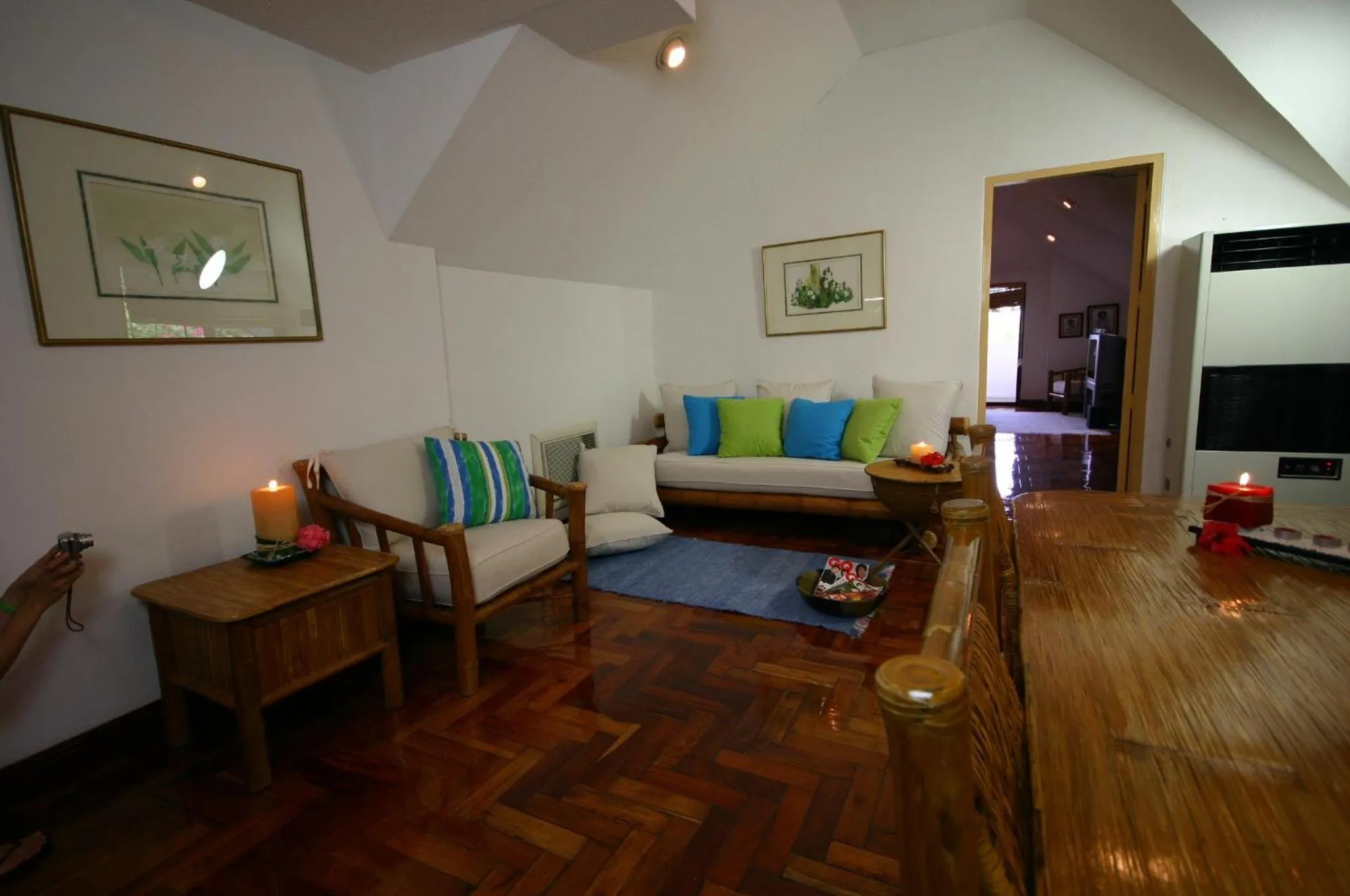 Seating area in 357 Boracay Resort