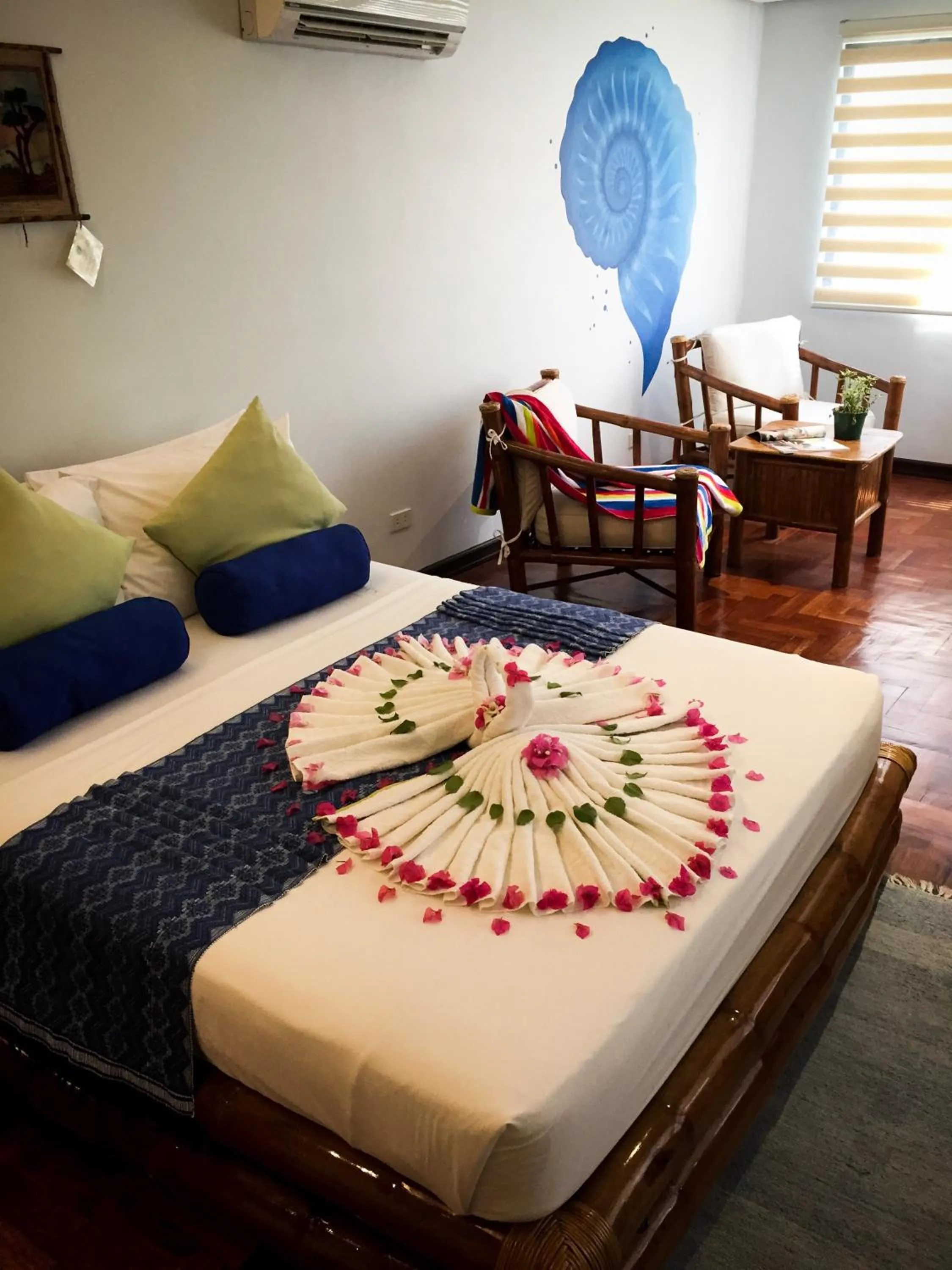 Bed in 357 Boracay Resort