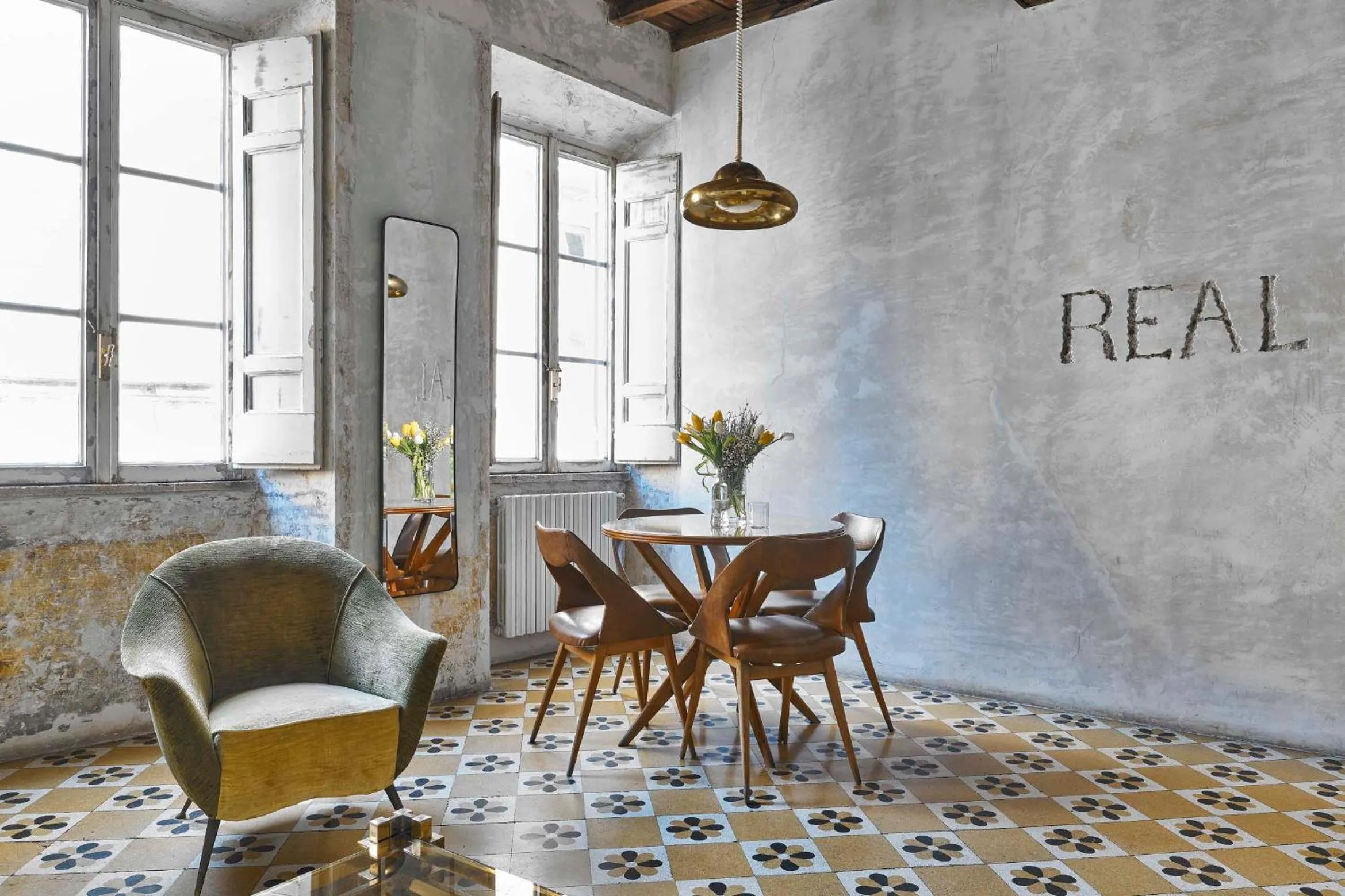 Living room in G-Rough, Rome, a Member of Design Hotels