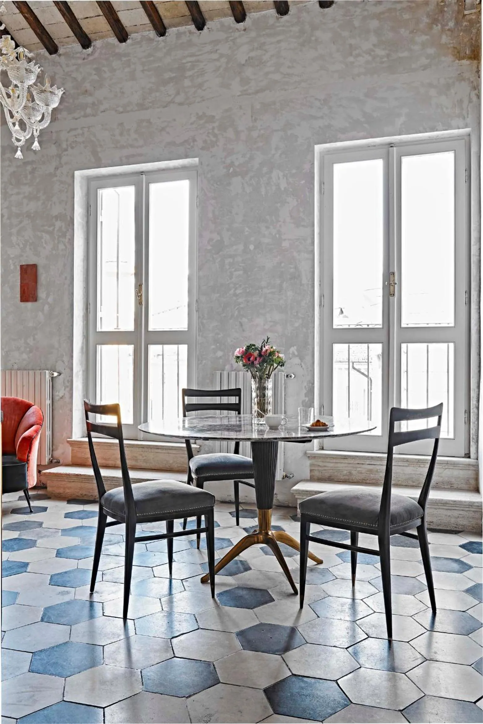 Living room in G-Rough, Rome, a Member of Design Hotels