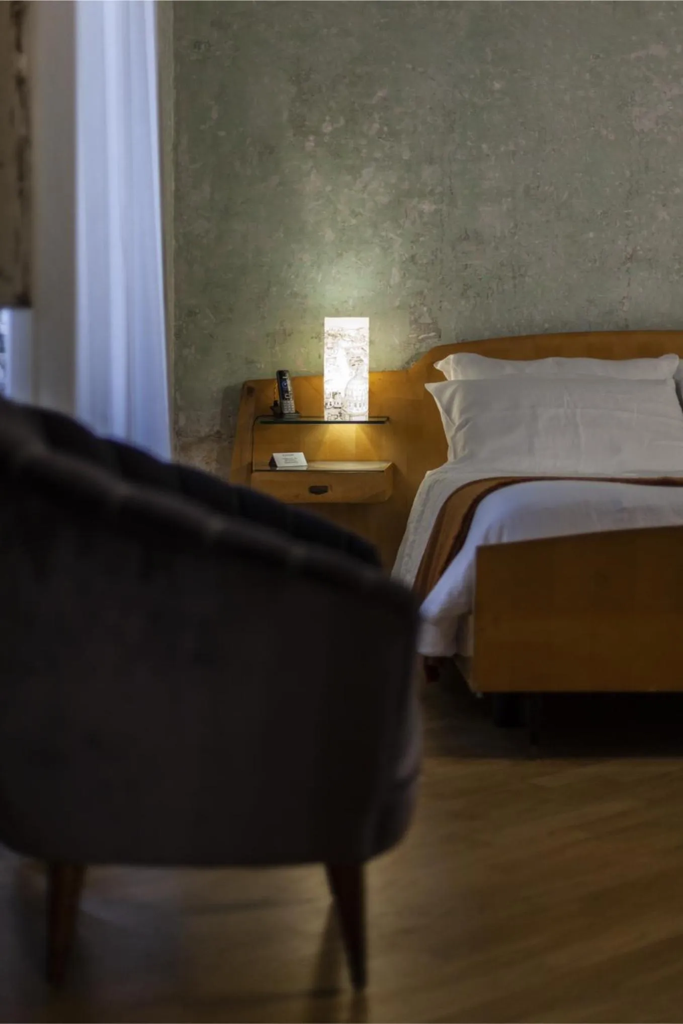 Seating area, Bed in G-Rough, Rome, a Member of Design Hotels