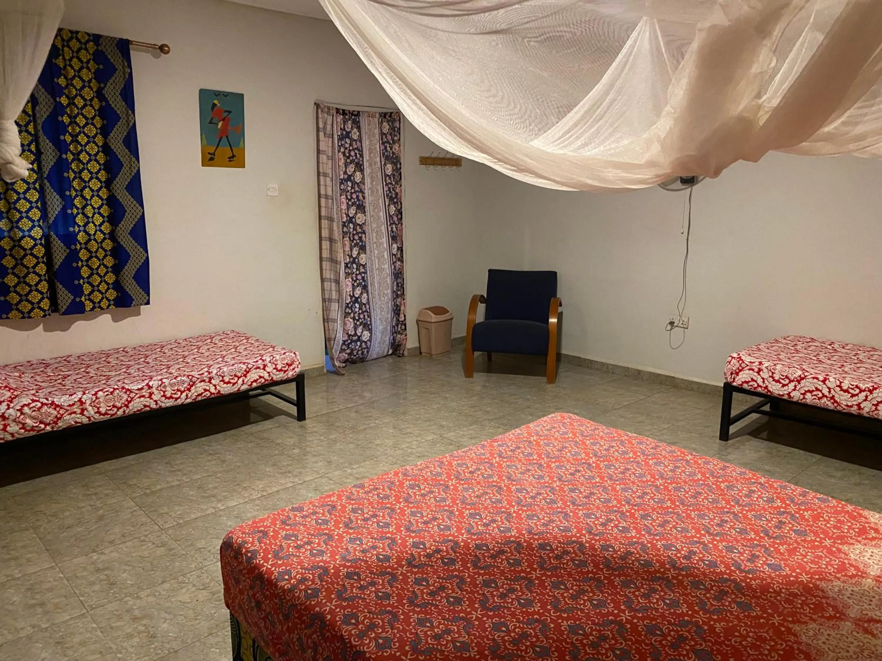 Bed in The Gunjur Project Lodge